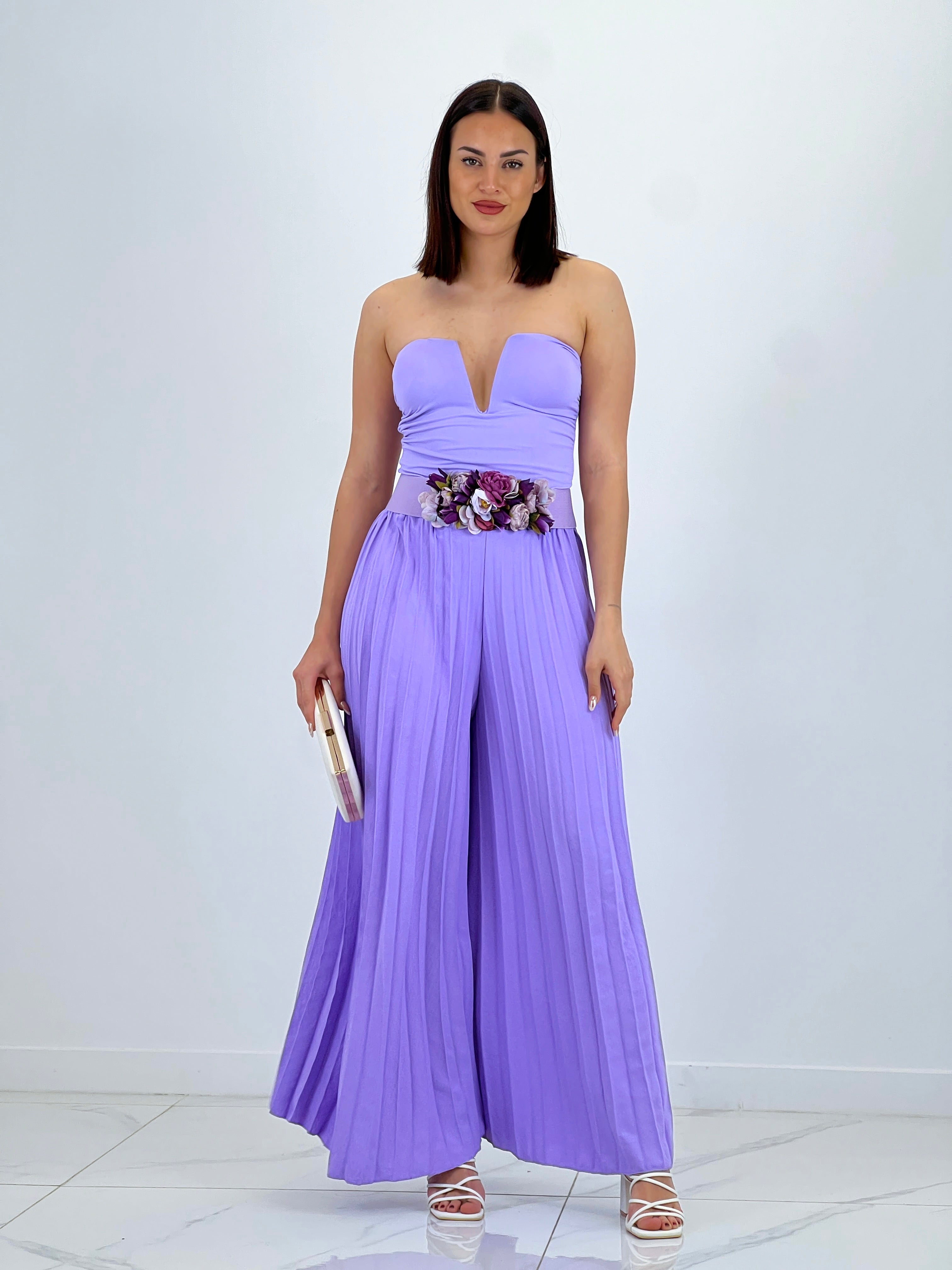 Pantalón plisado gasa Abril