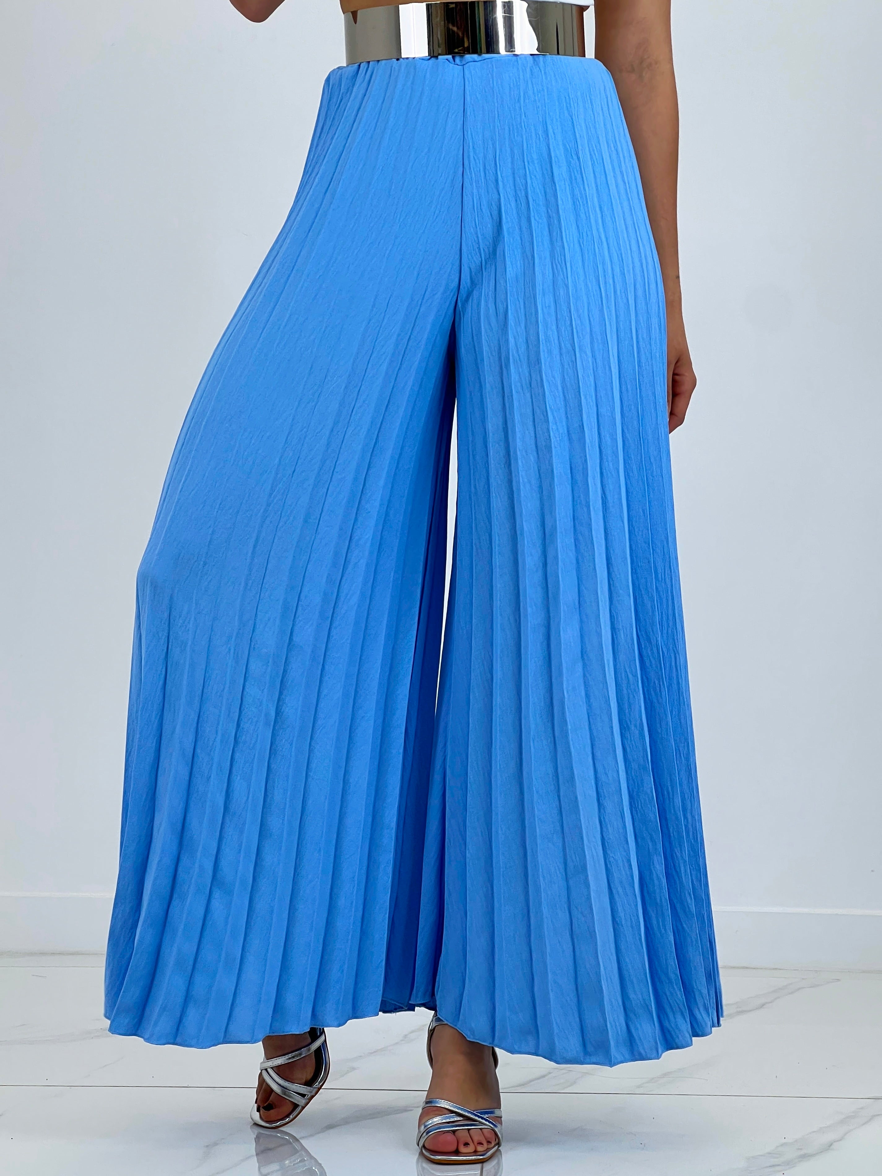 Pantalón plisado gasa Abril