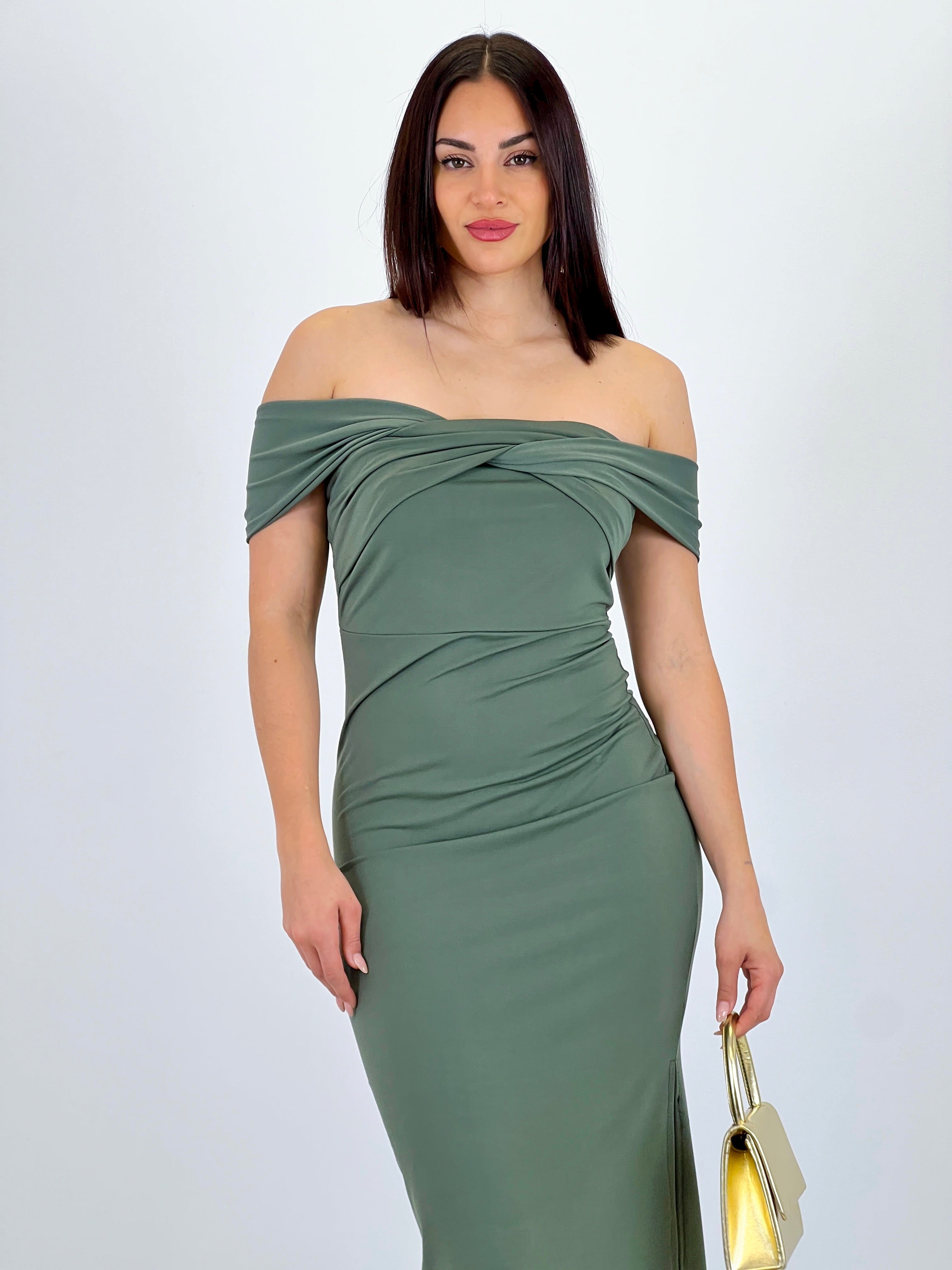 Vestido midi cruzado Belinda