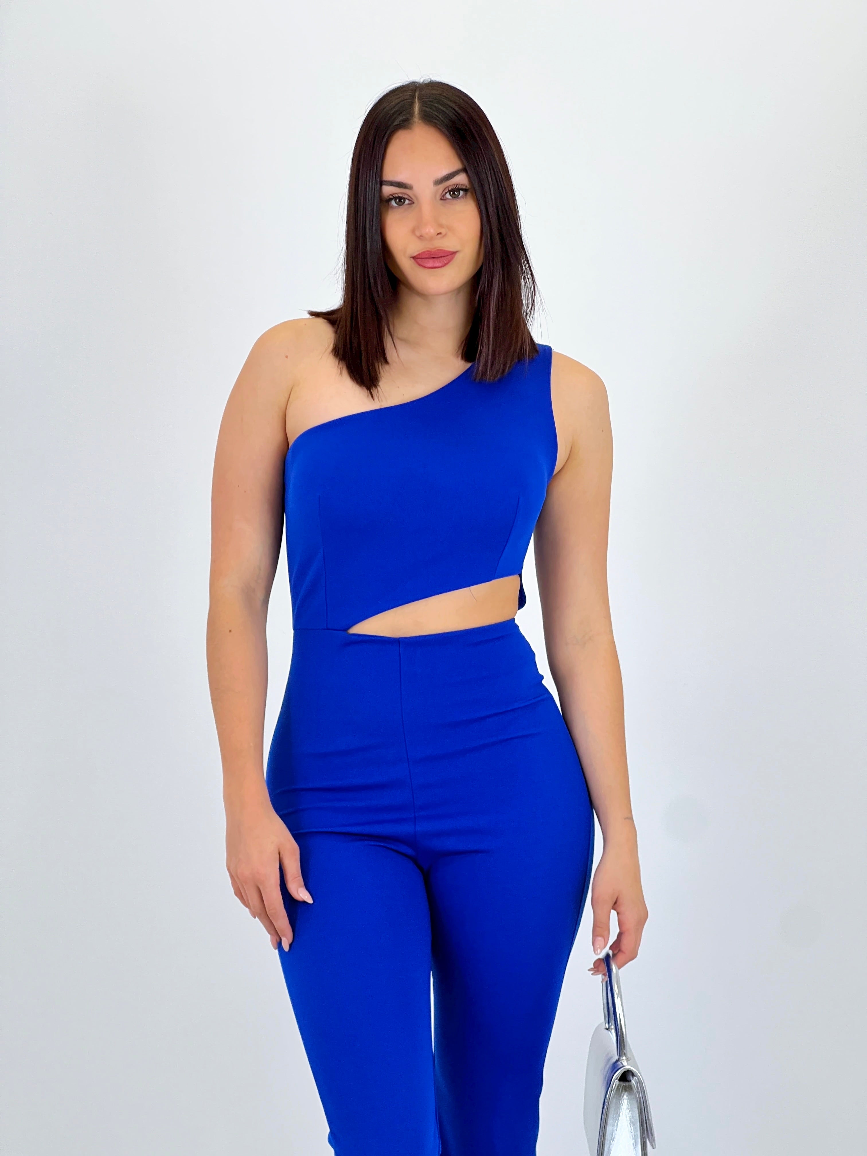Asymmetrical cut out jumpsuit