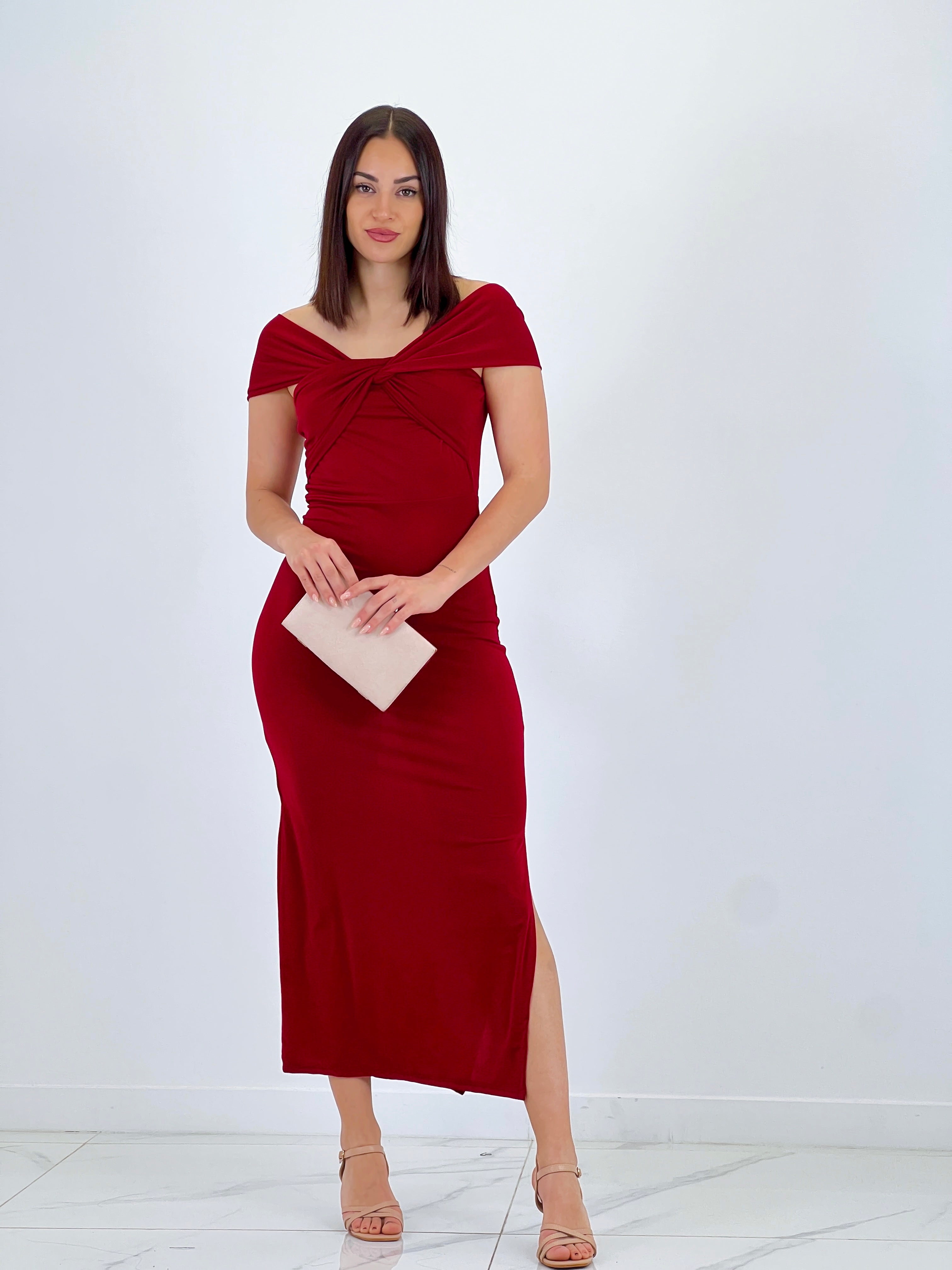 Vestido midi cruzado Belinda