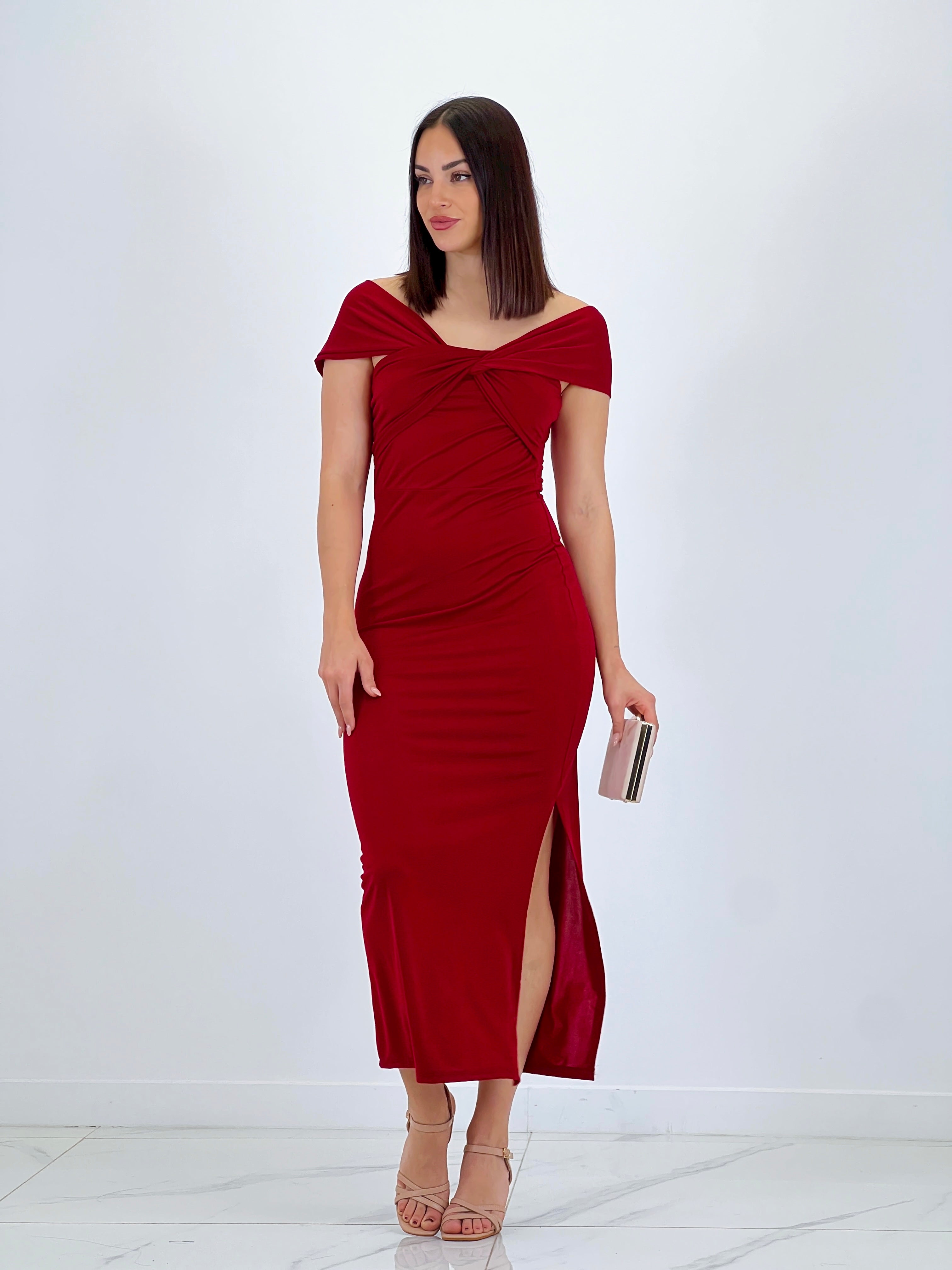 Vestido midi cruzado Belinda