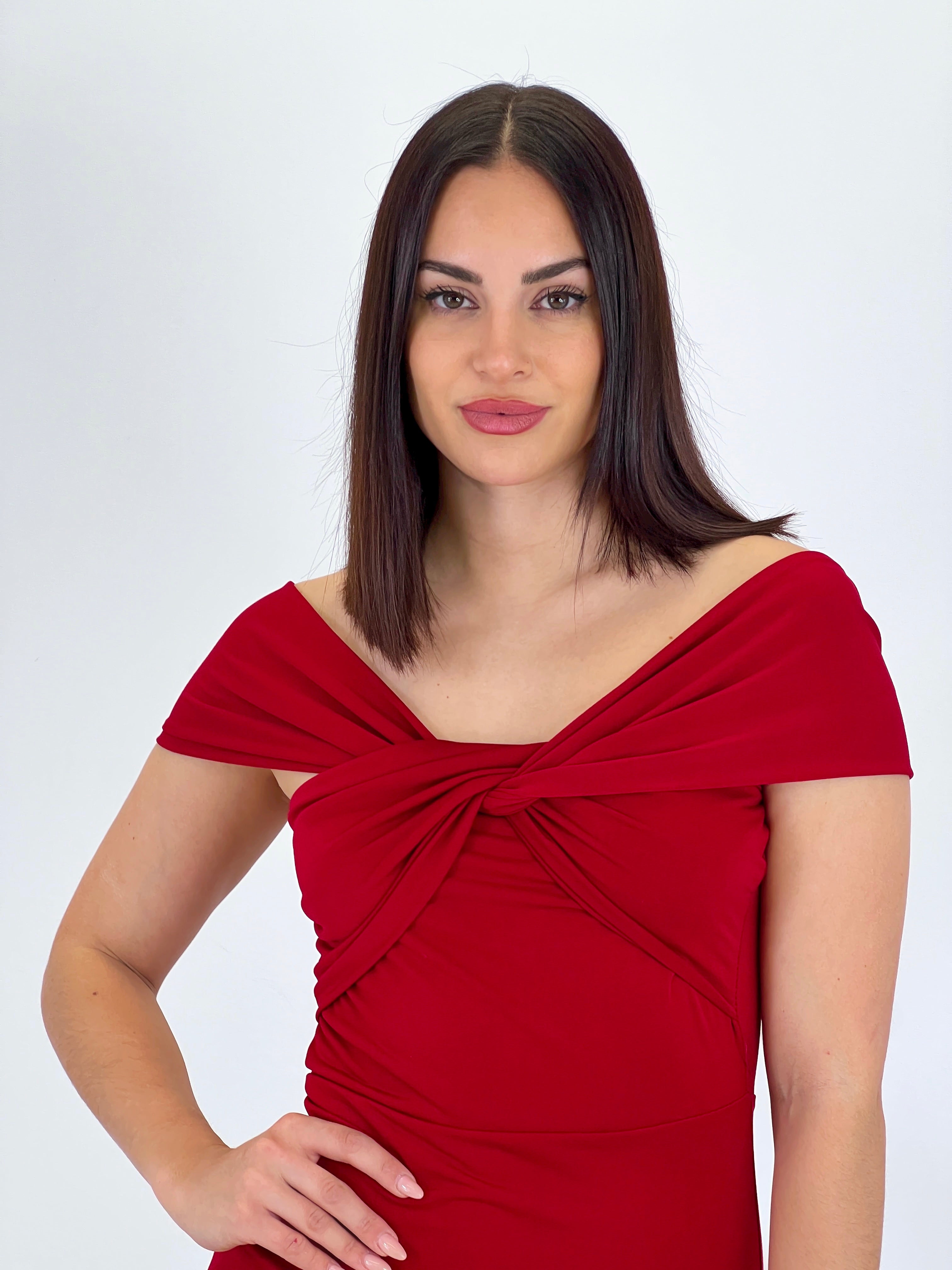 Vestido midi cruzado Belinda