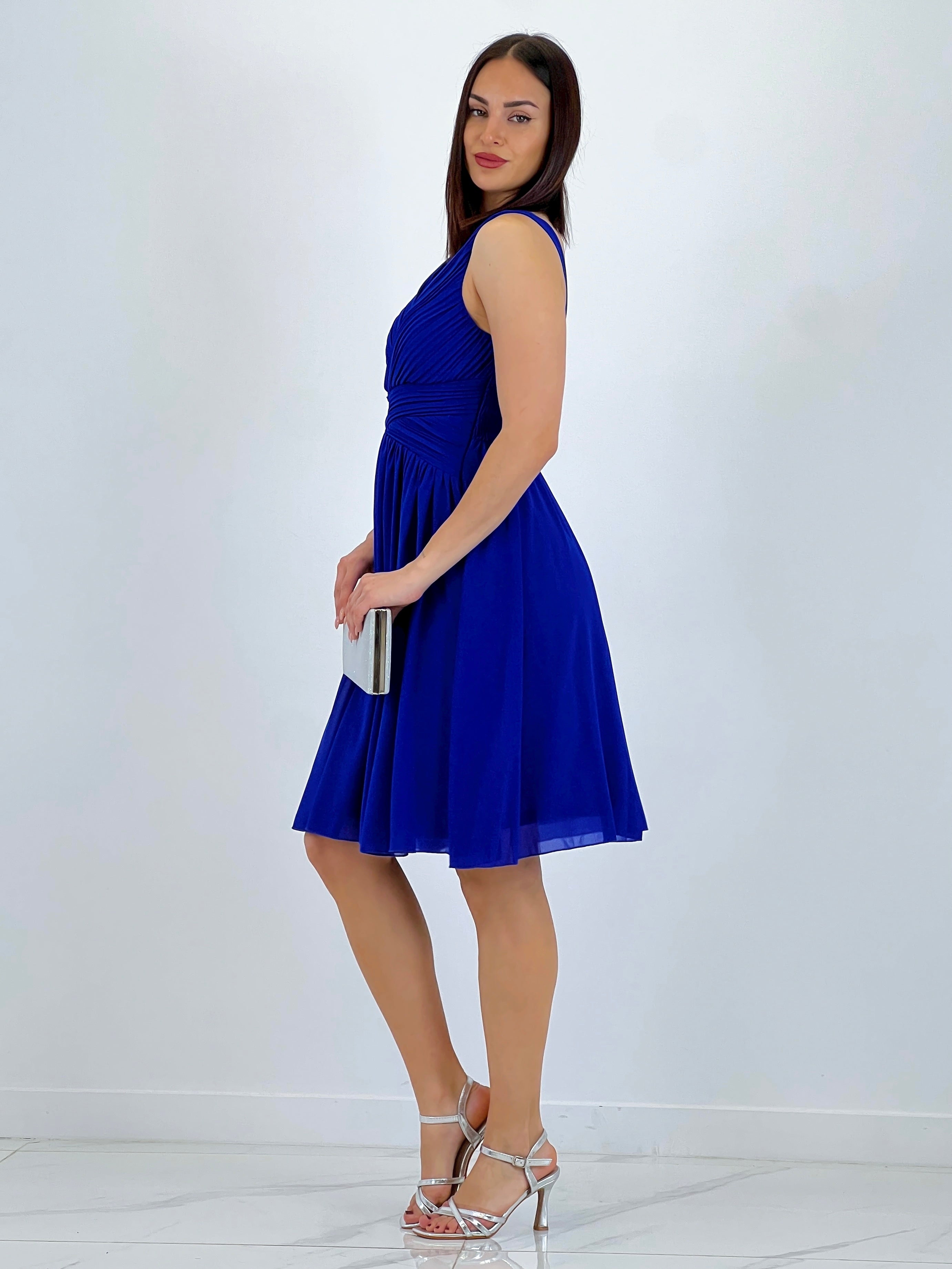 Vestido Elvia drapeado corto