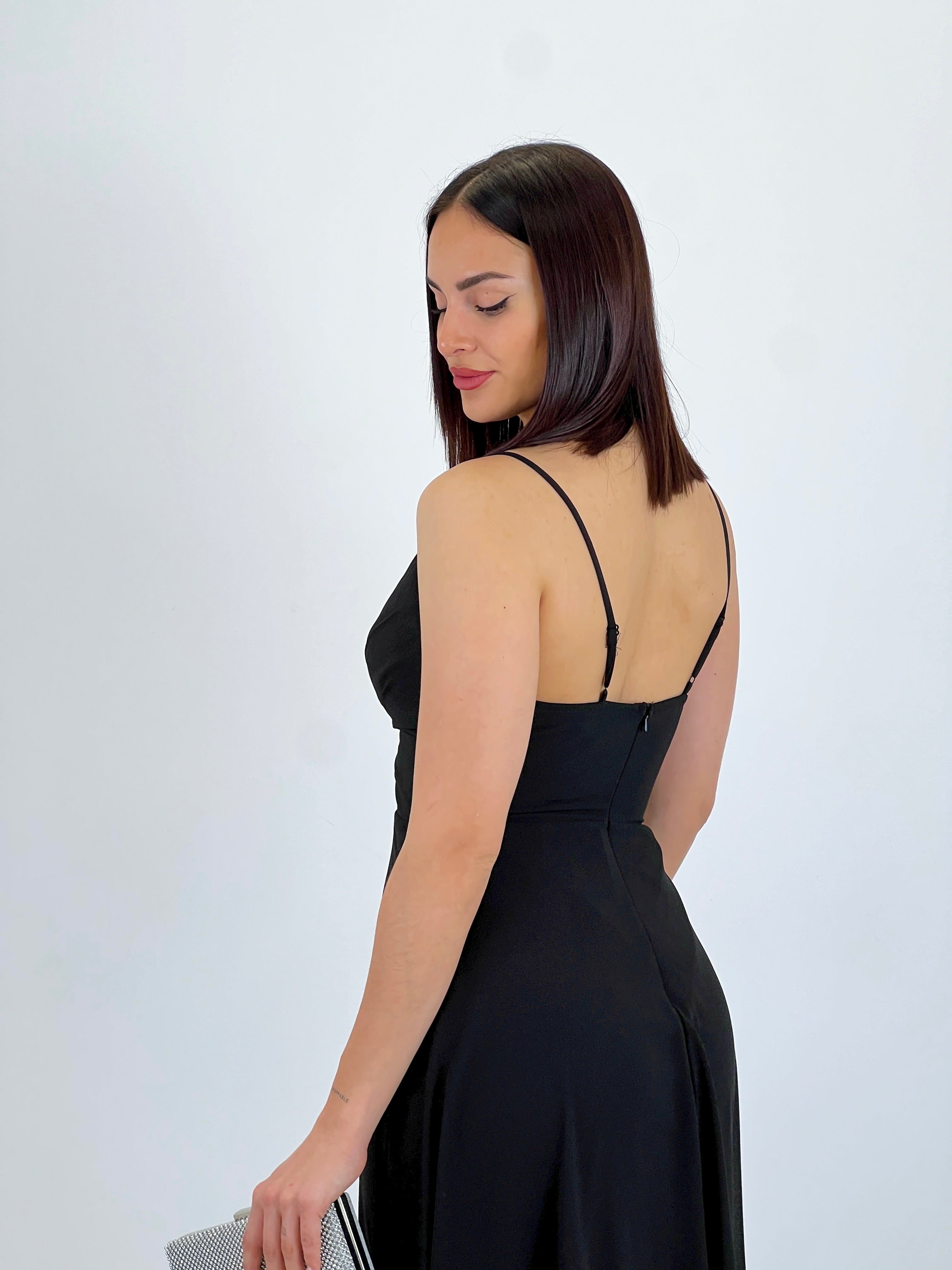 Vestido ceremonia Escote V corto