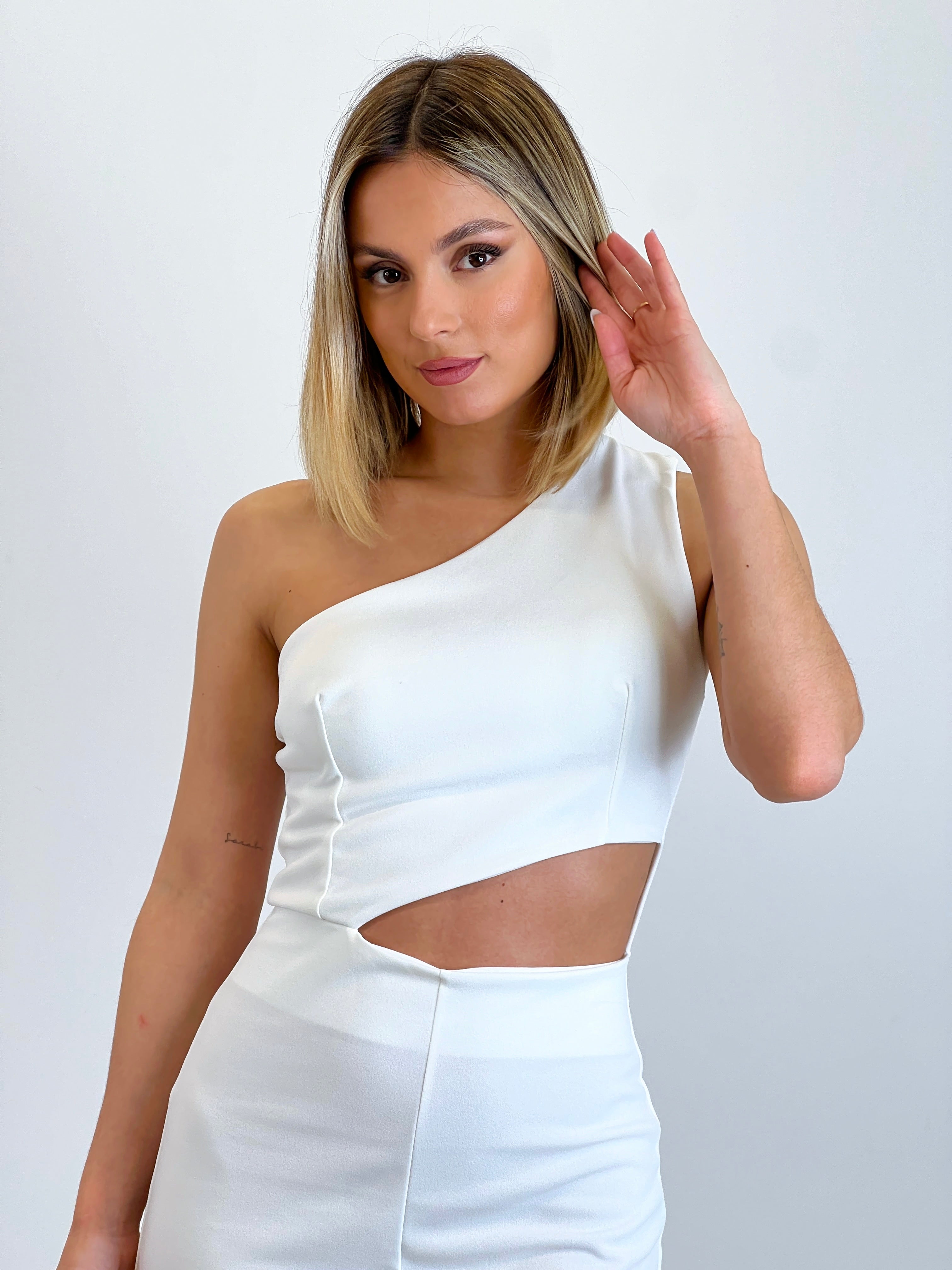 Asymmetrical cut out jumpsuit