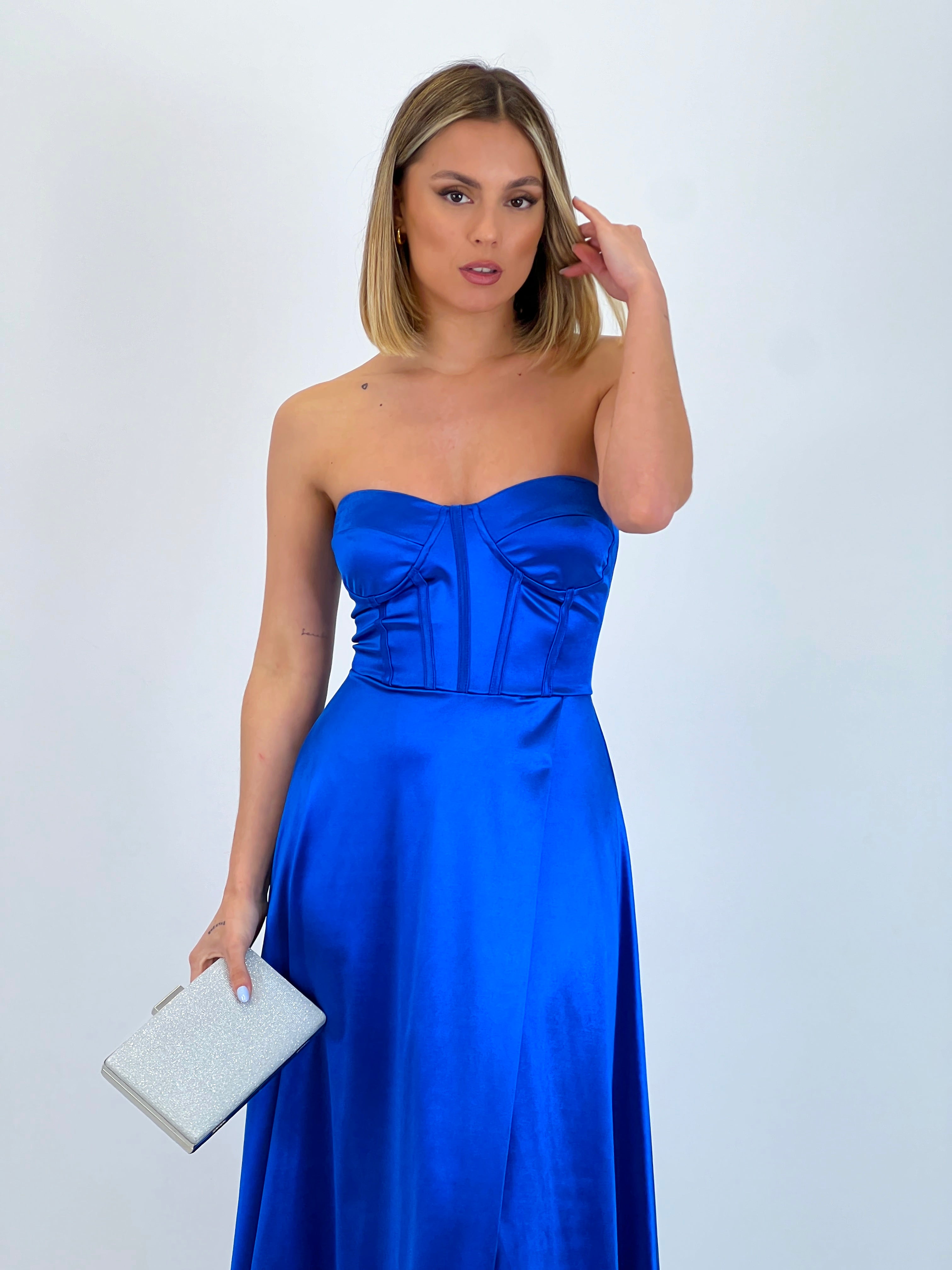 Vestido satinado Nelia