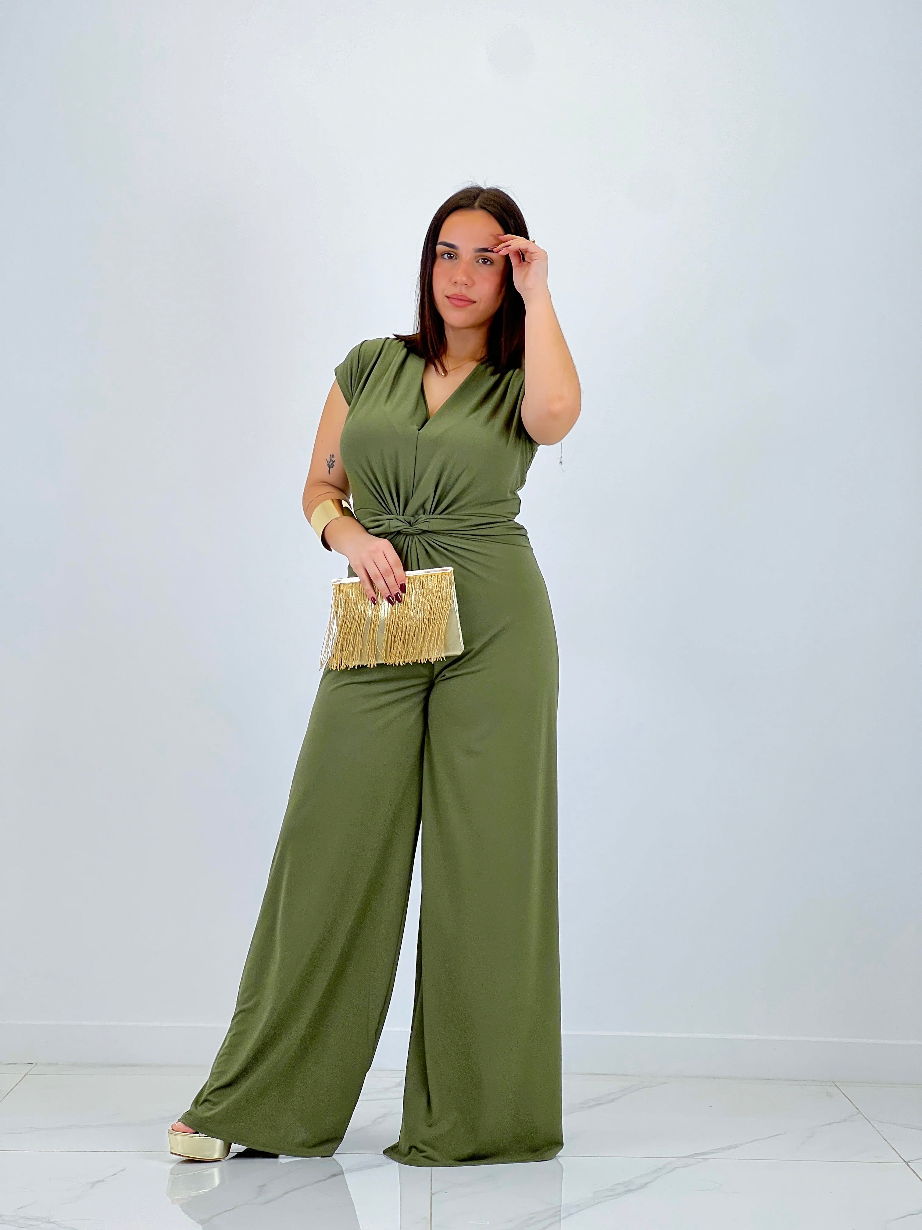 Mono fruncido manga corta