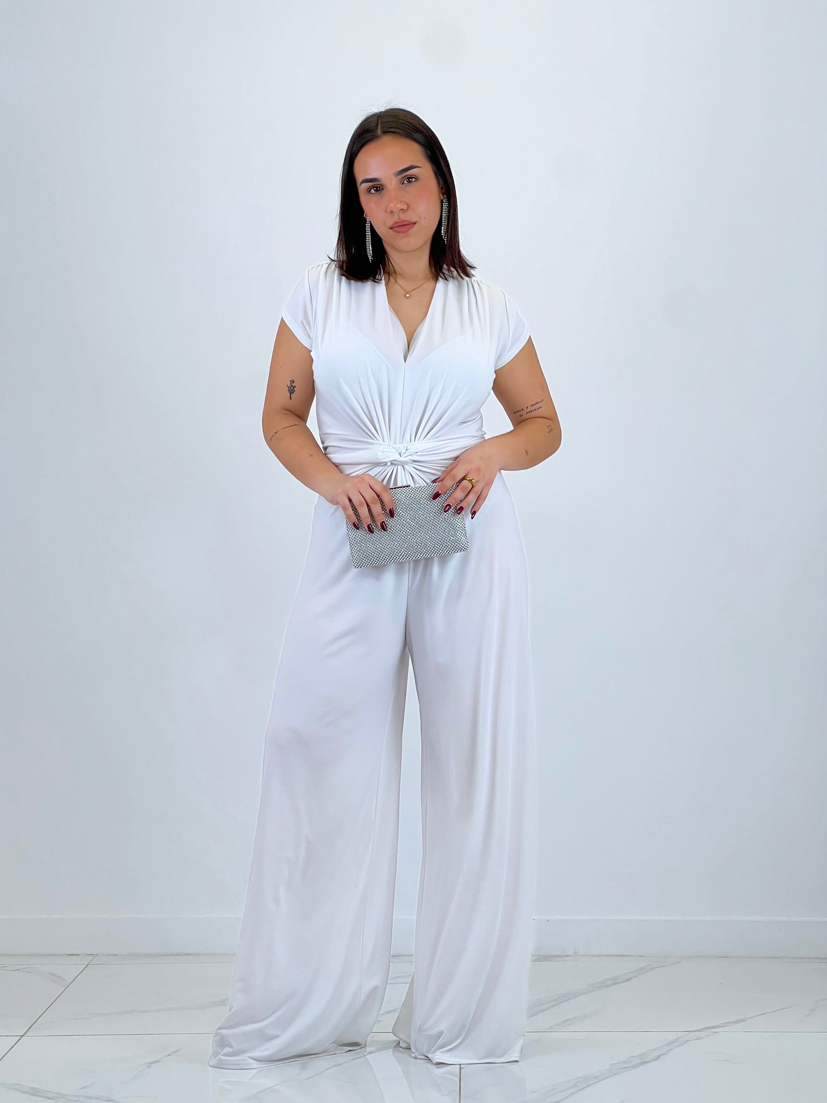 Mono fruncido manga corta