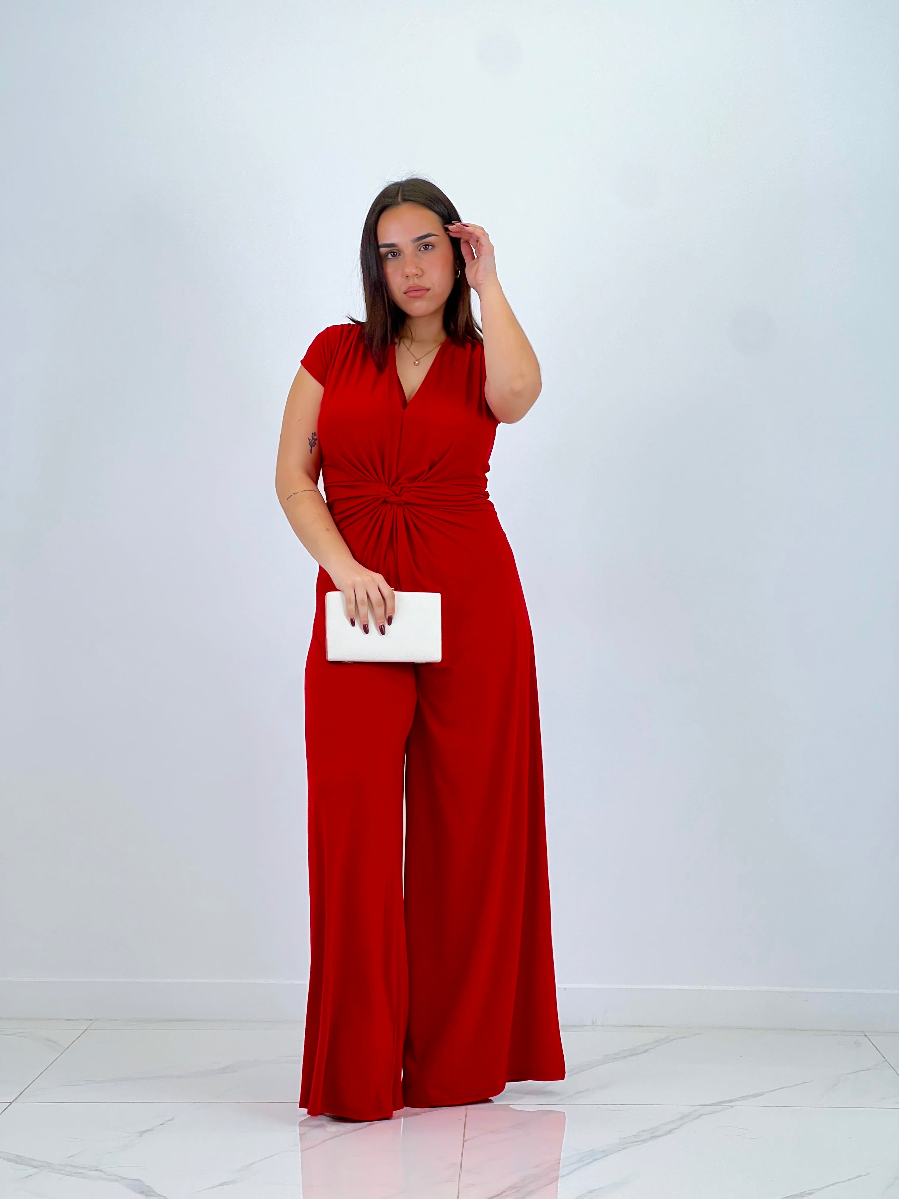 Mono fruncido manga corta