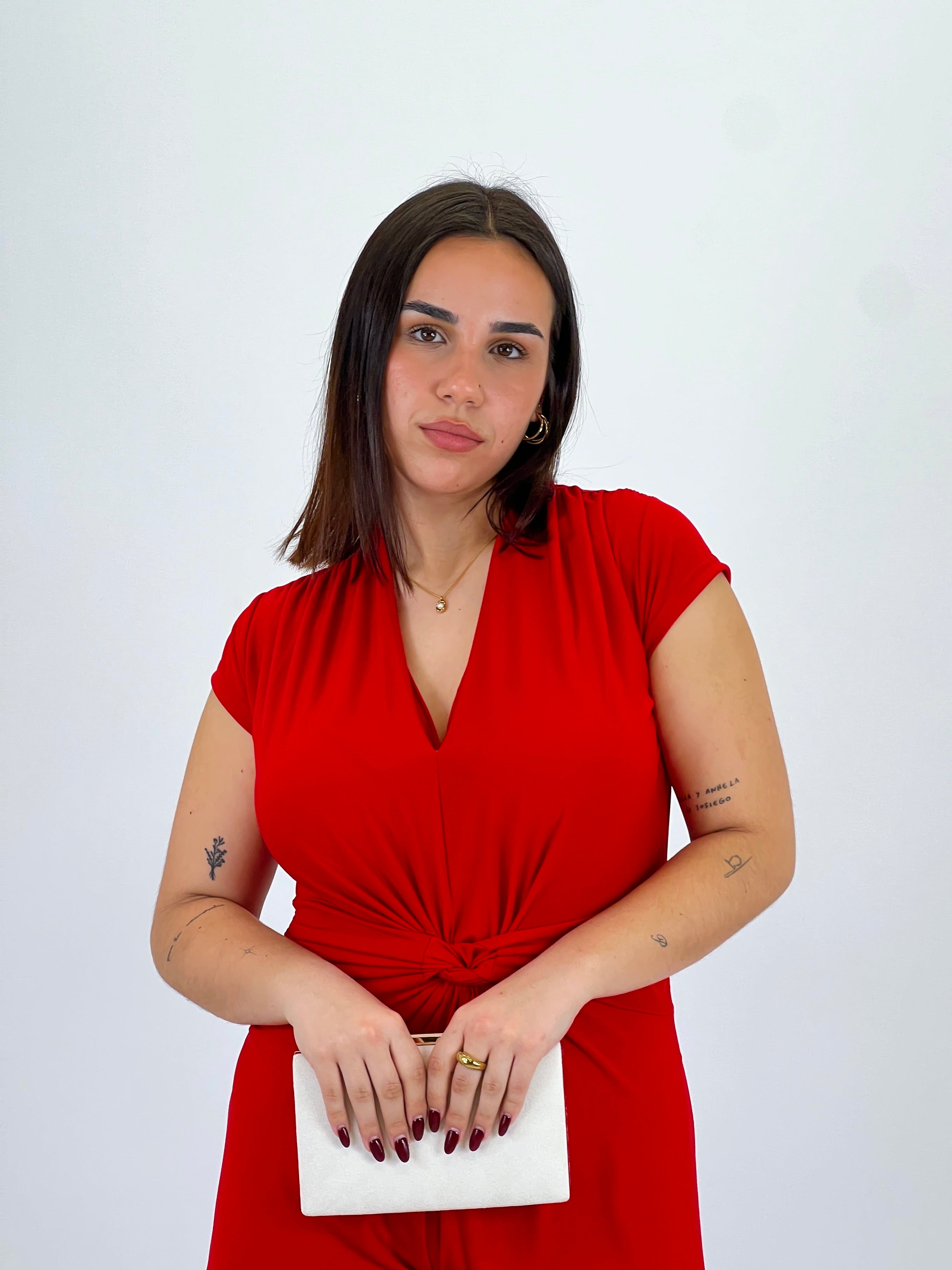 Mono fruncido manga corta