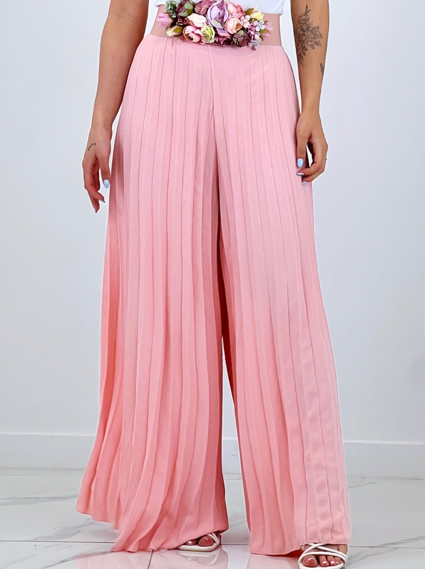 Pantalón plisado gasa Abril