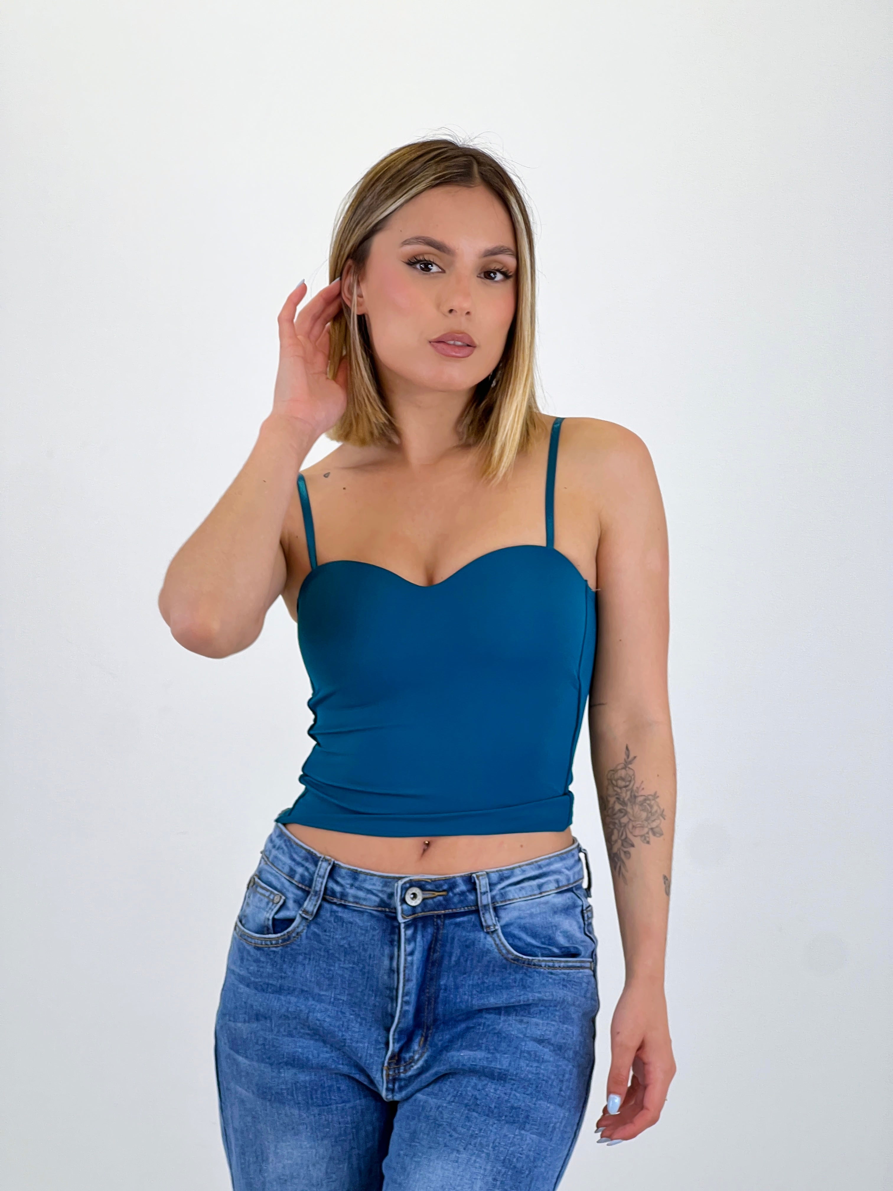 Top bra tirantes licra