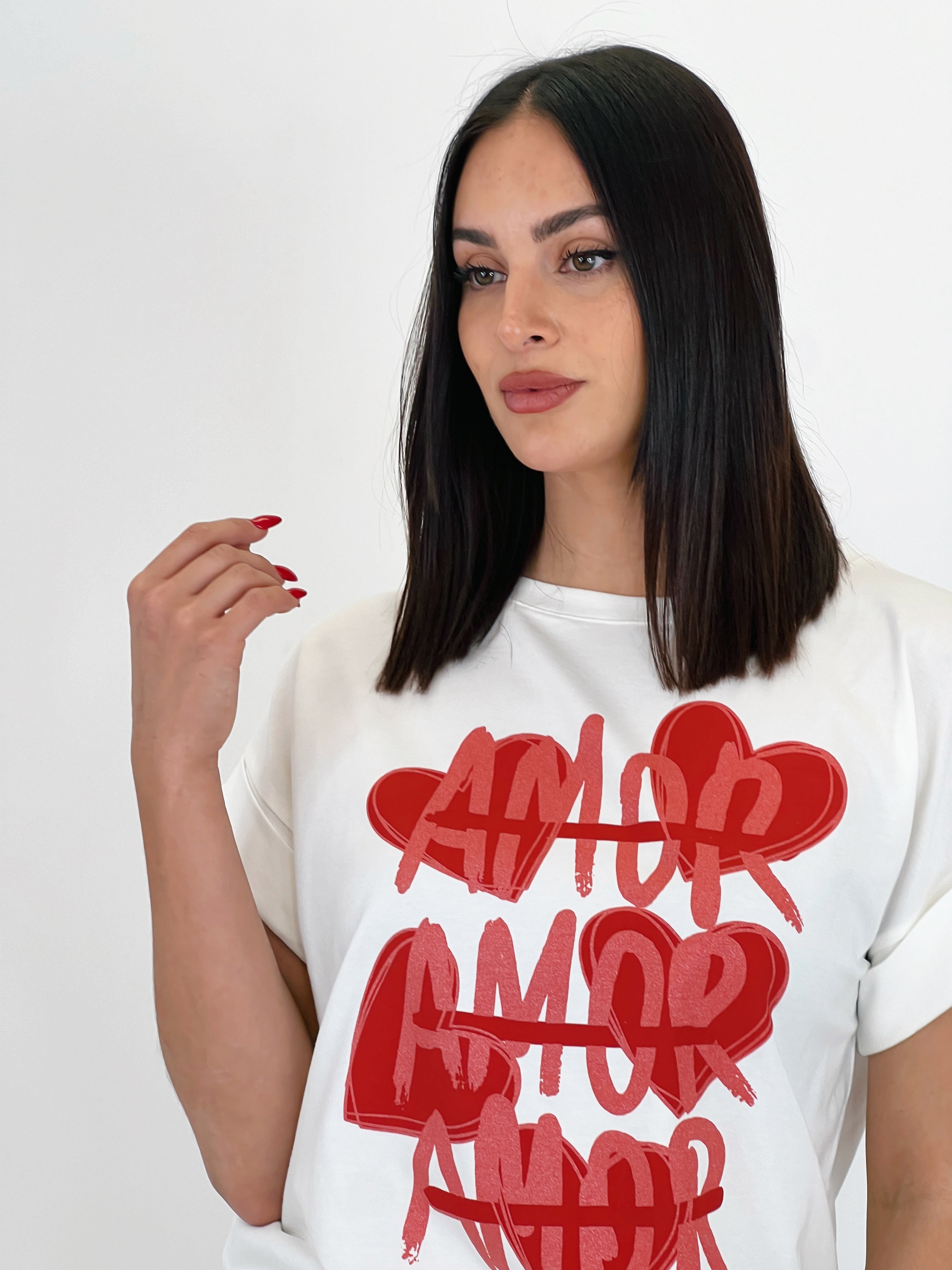 Camiseta estampada amor amor