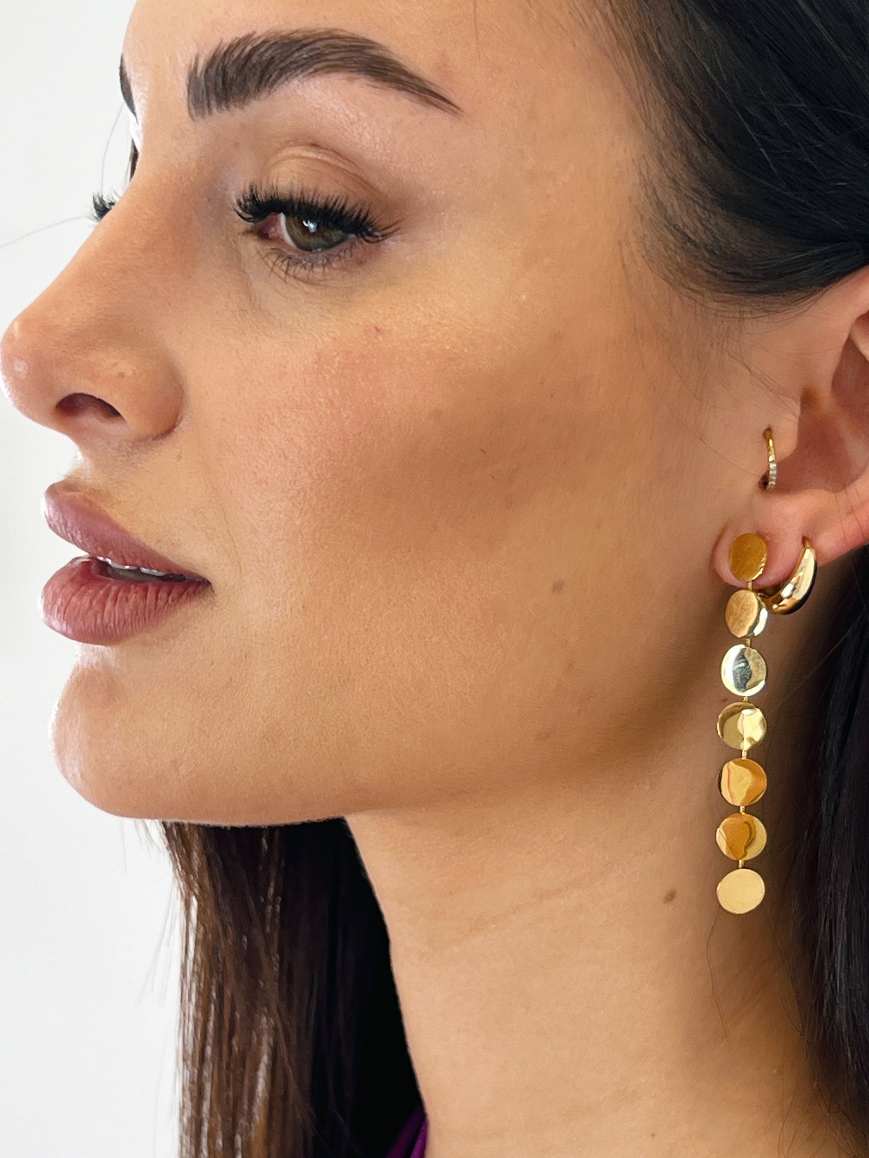 Pendientes cadena circular