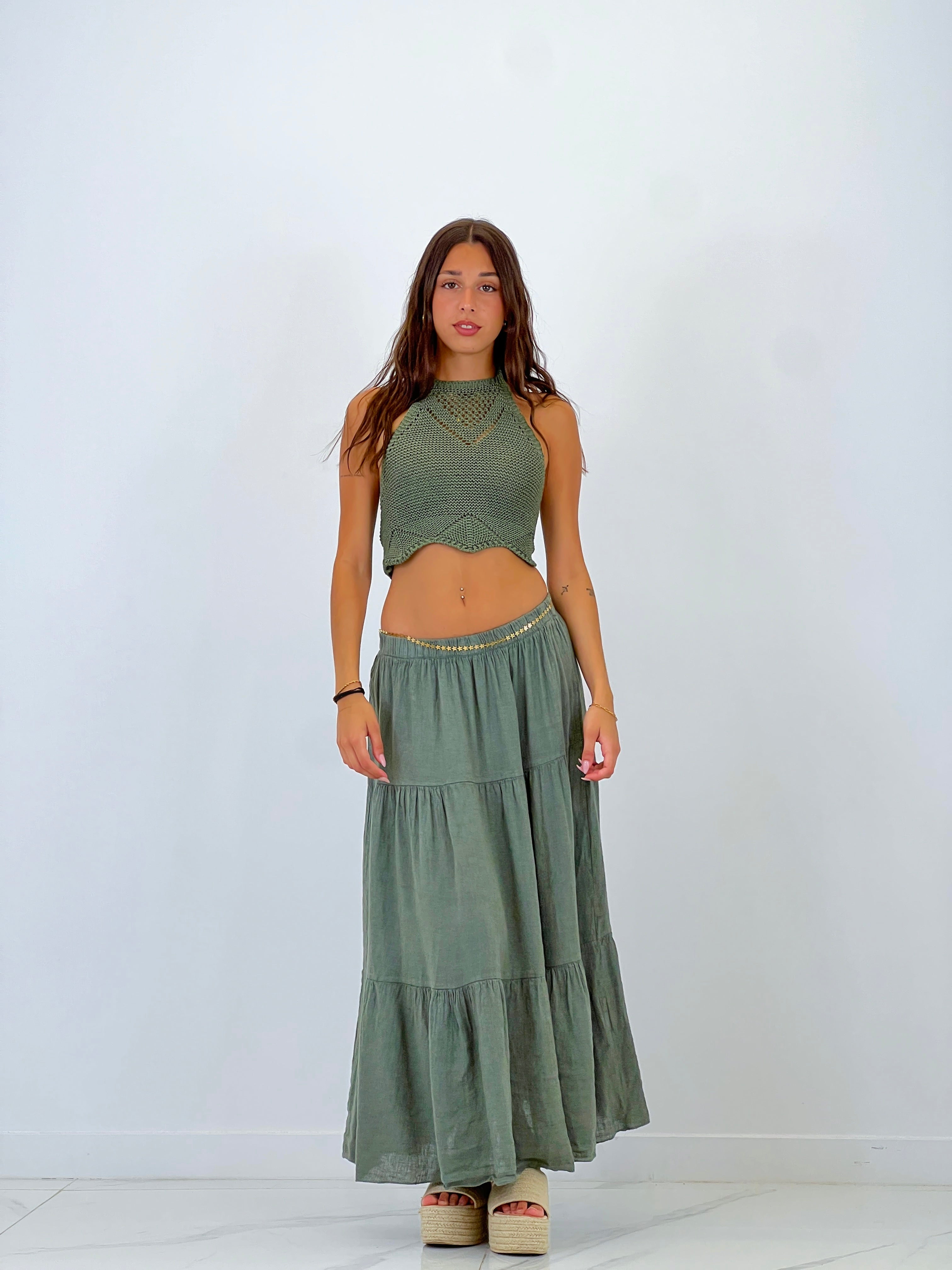 Saia rústica com painéis