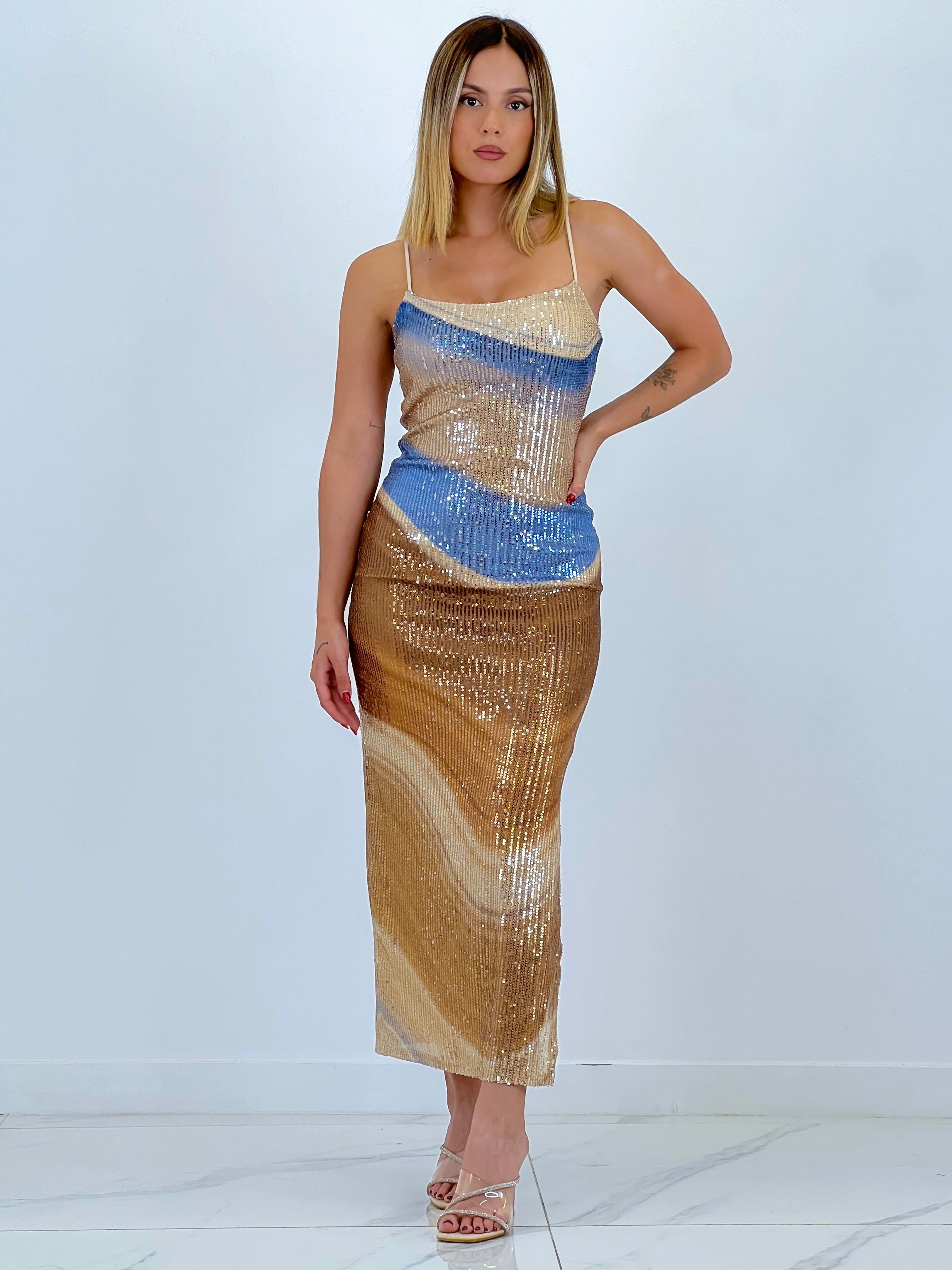 Vestido lentejuelas Libia