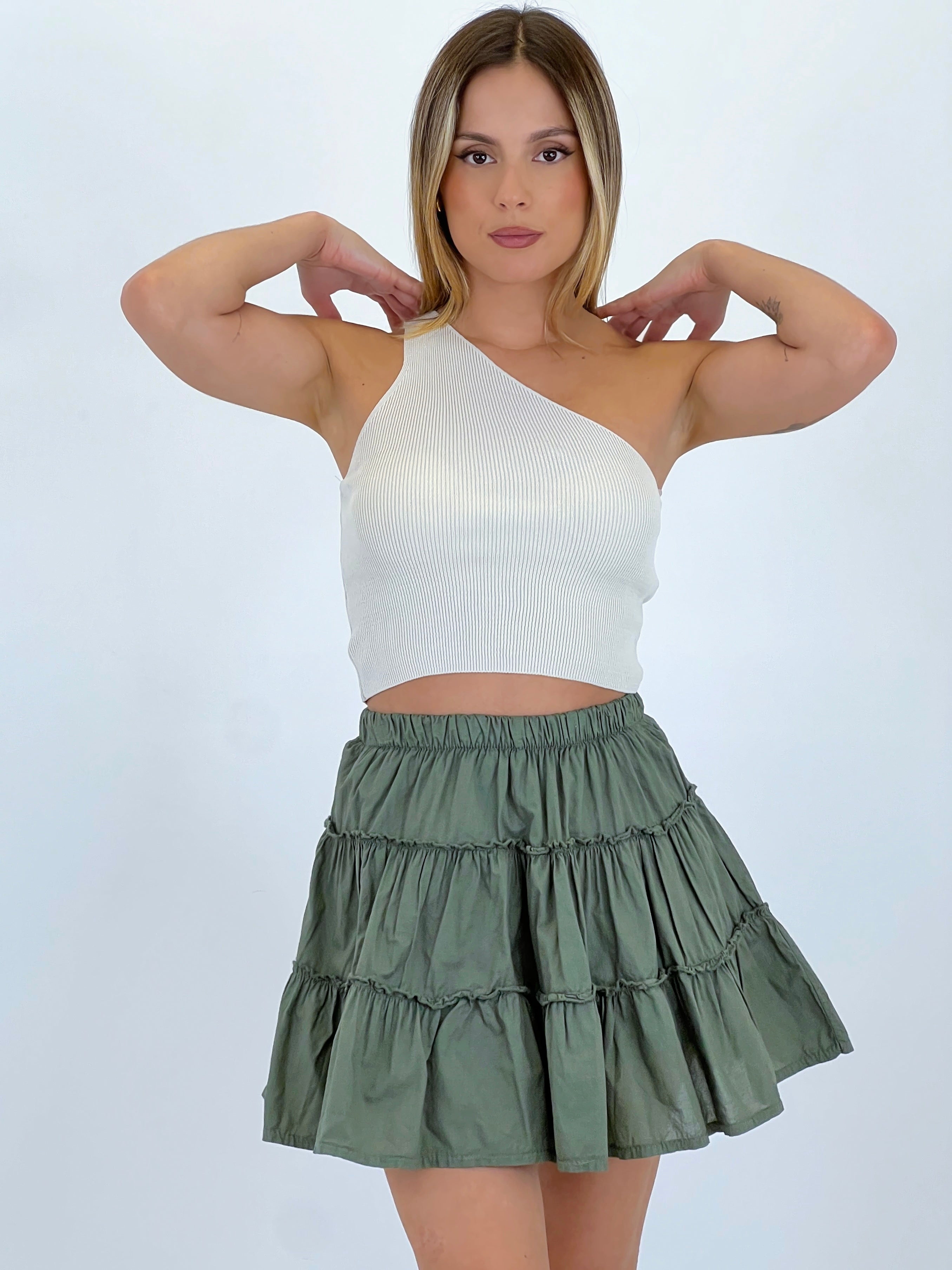 Falda pantalón volantes