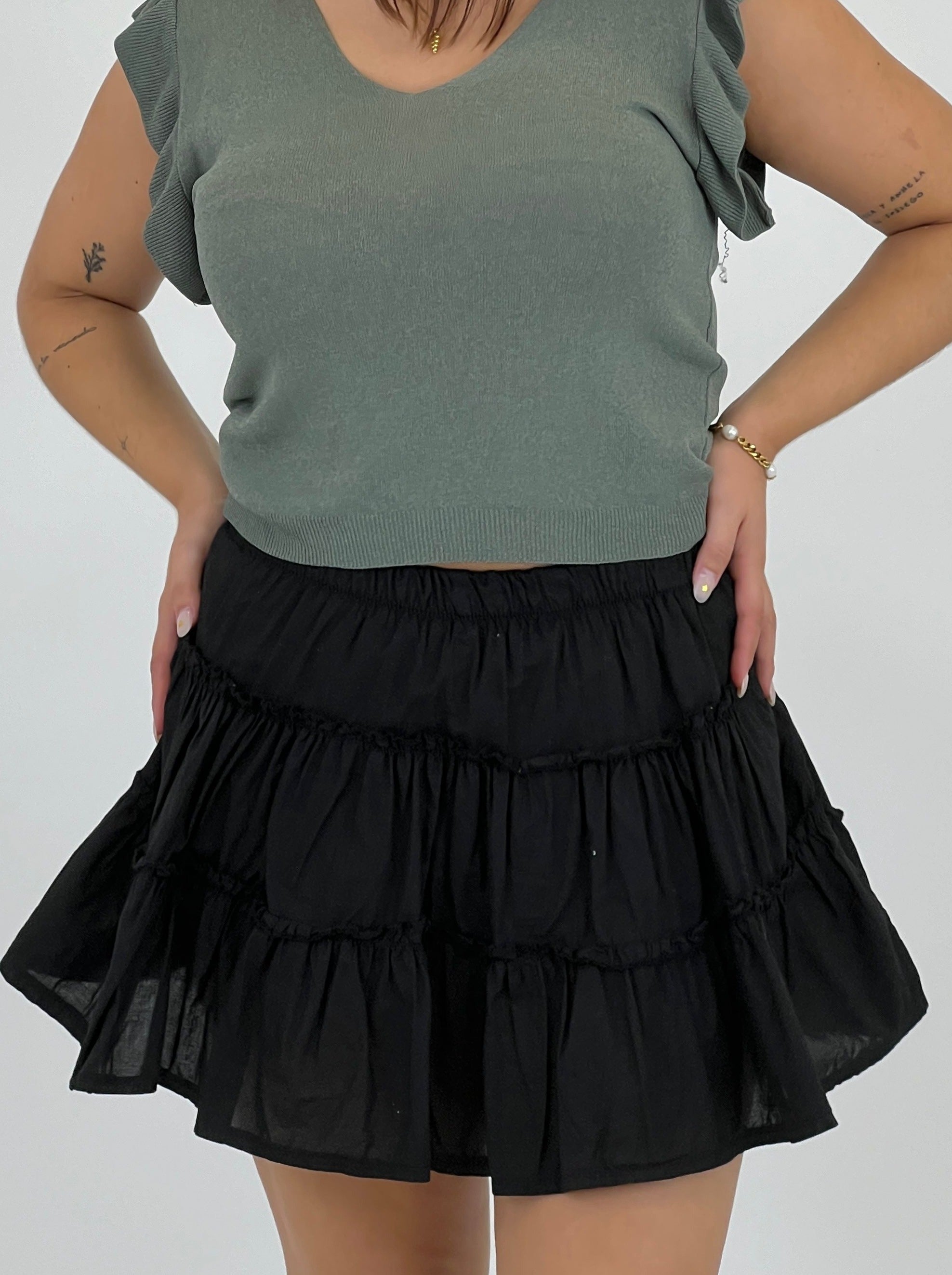 Falda pantalón volantes