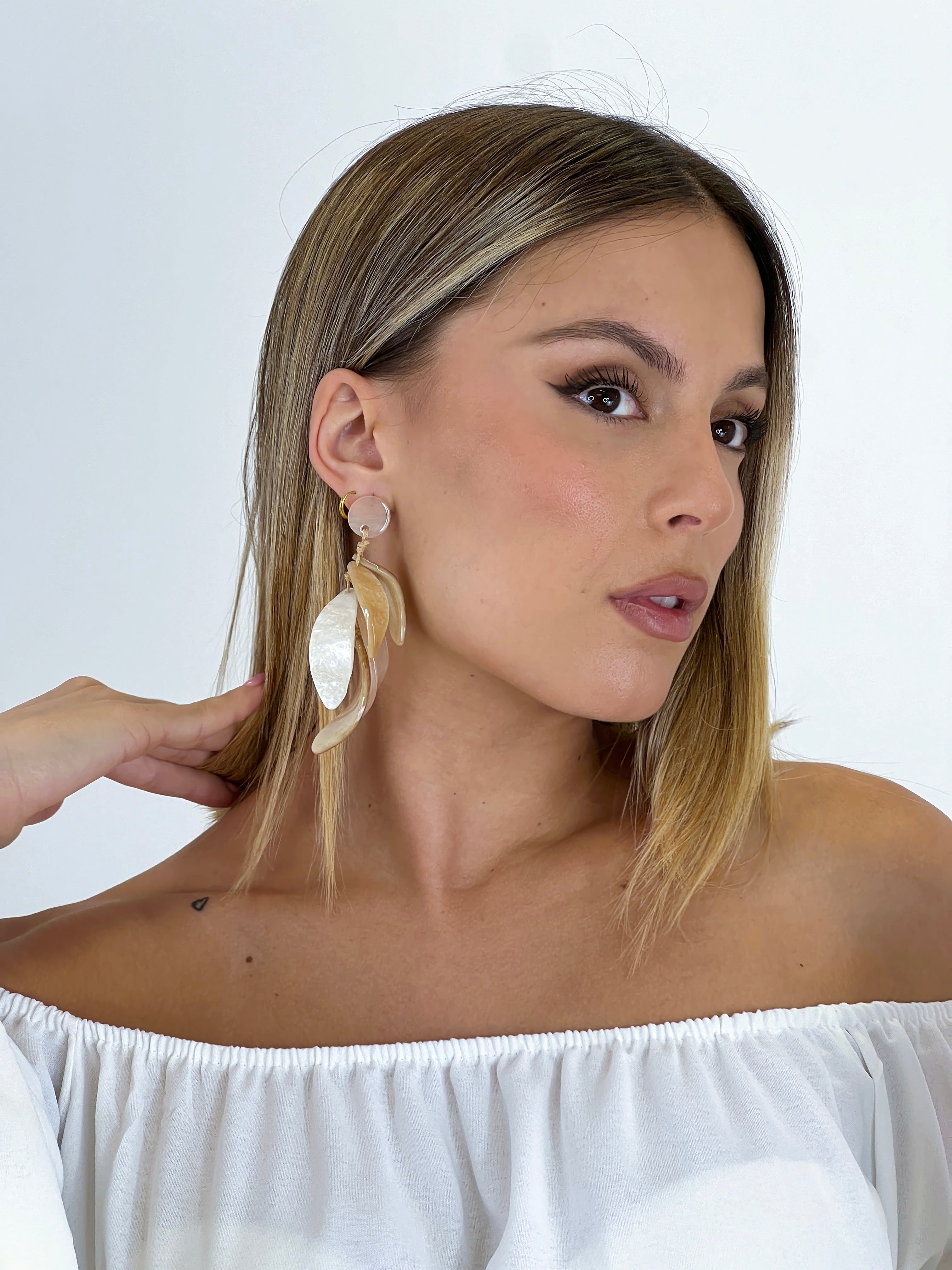 Pendientes colgante piedras