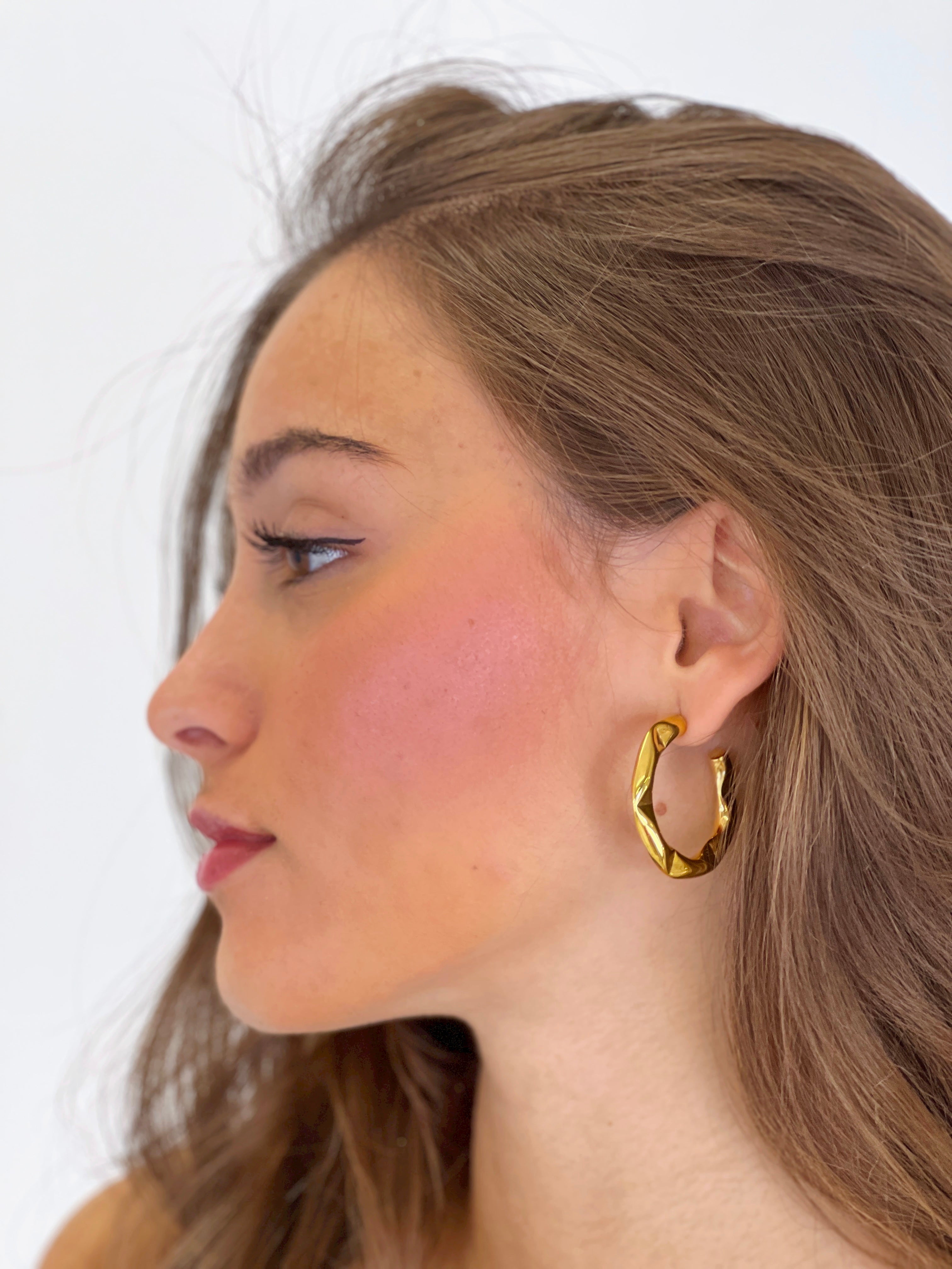 Pendientes aro rizado