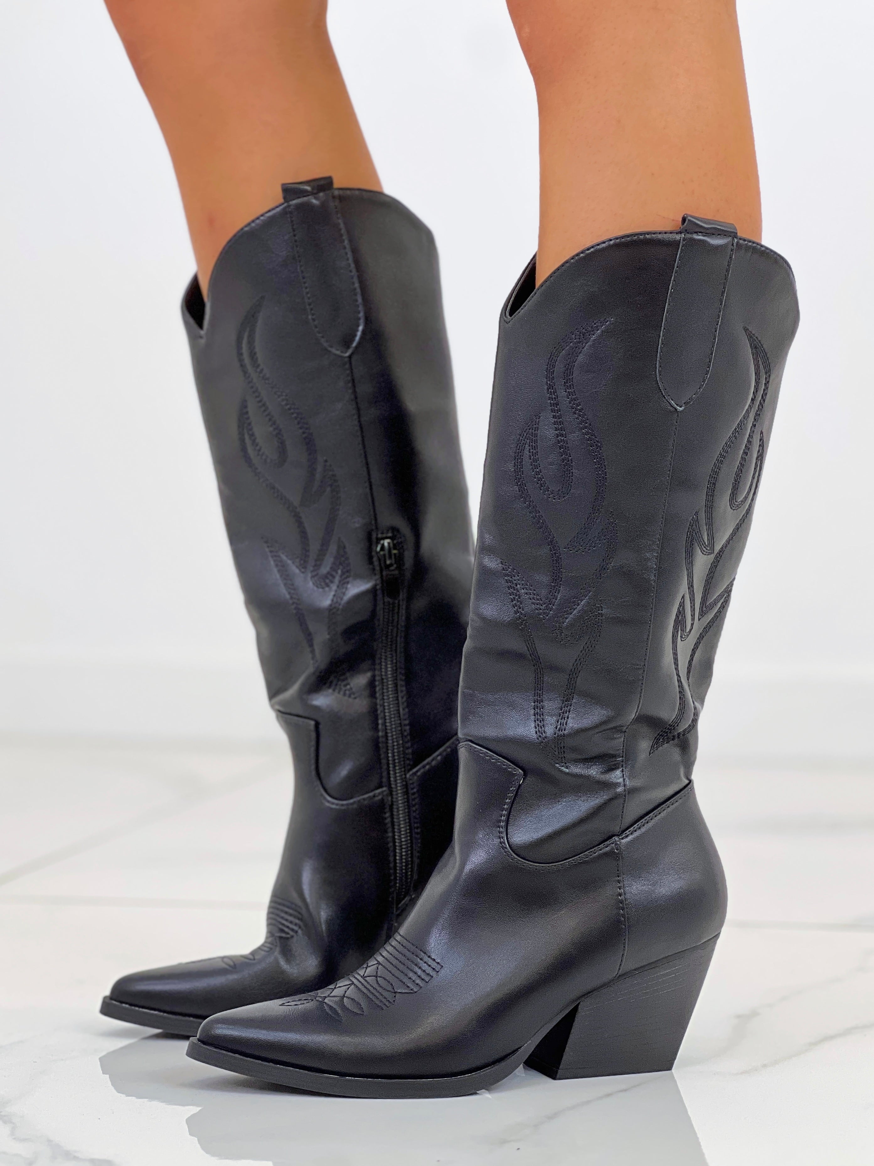 Bota cowboy alta Atlanta