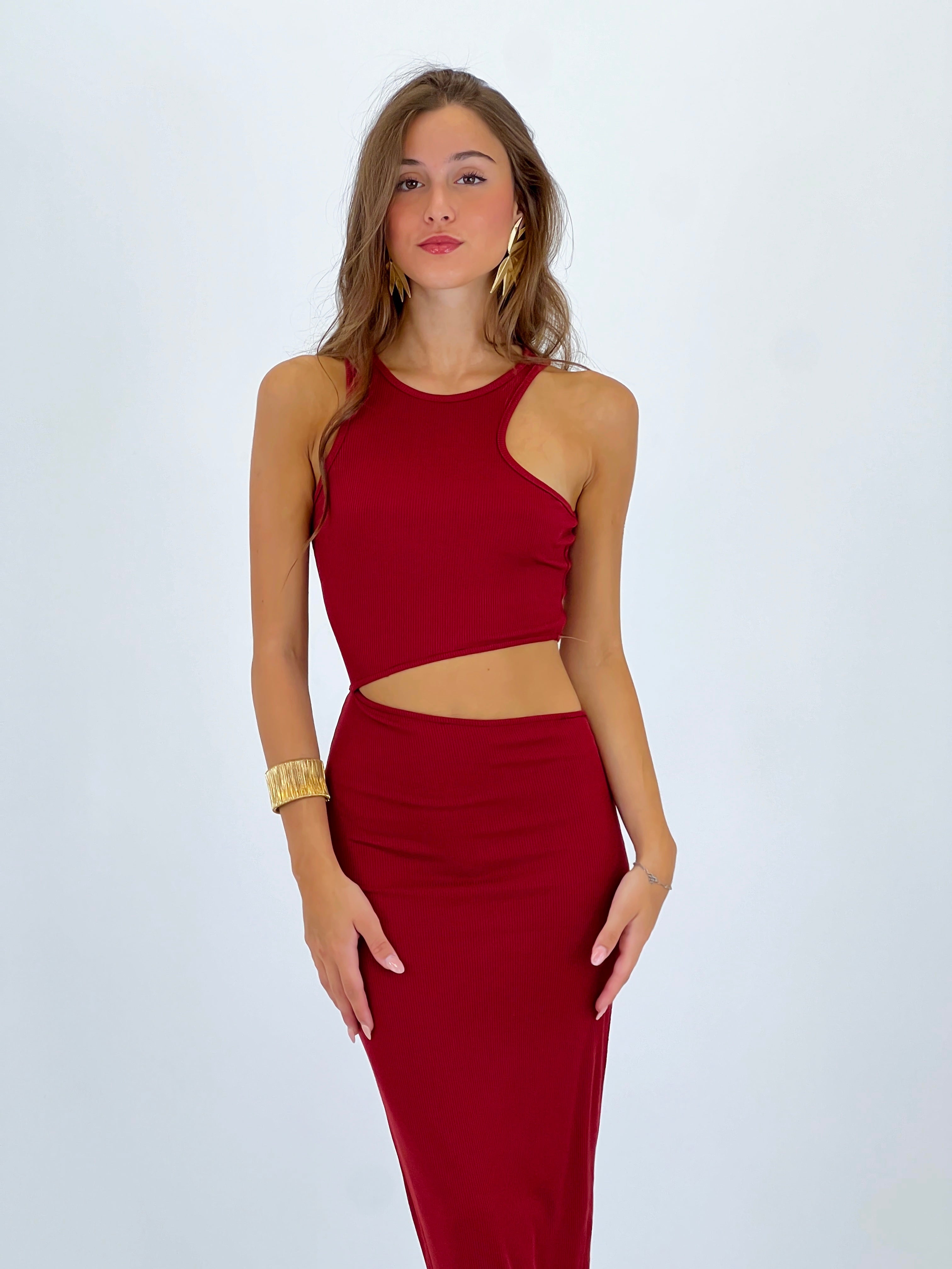 Vestido cut out Solene