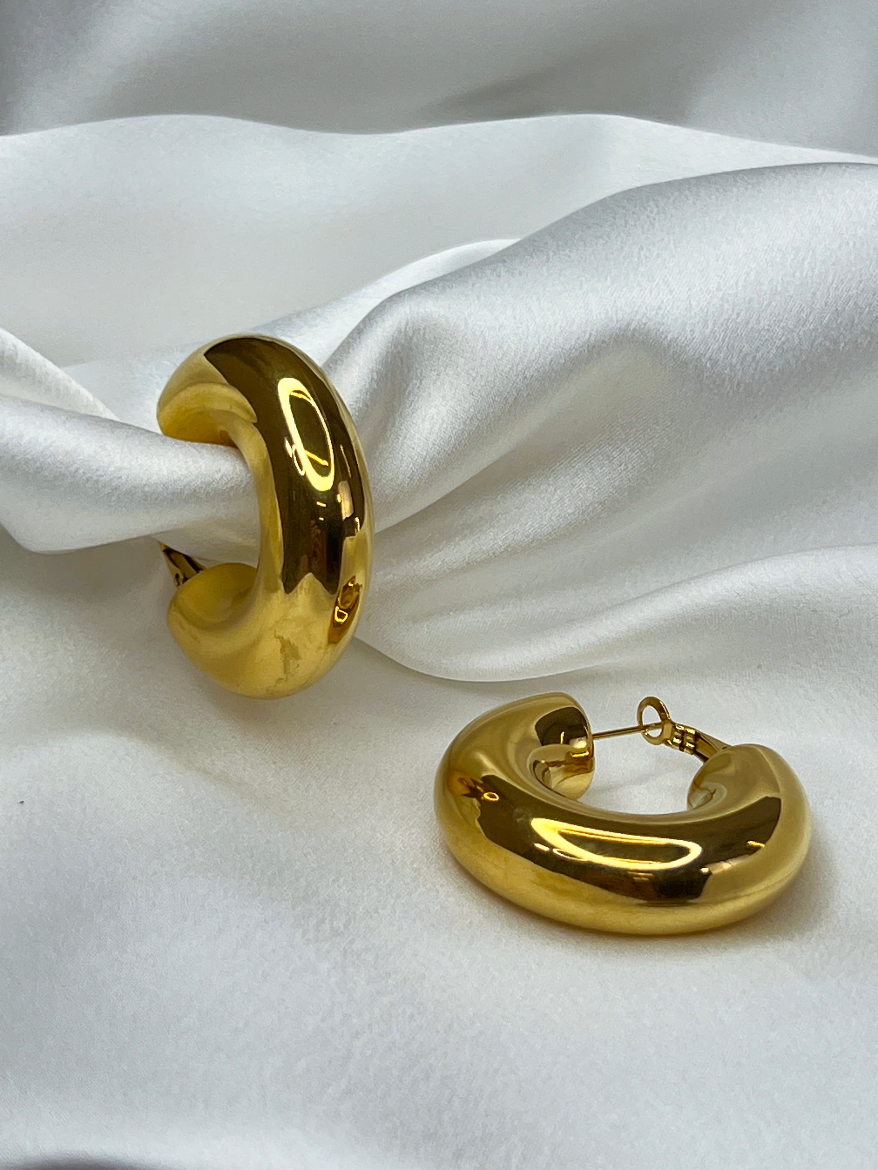 Pendientes aros curvo