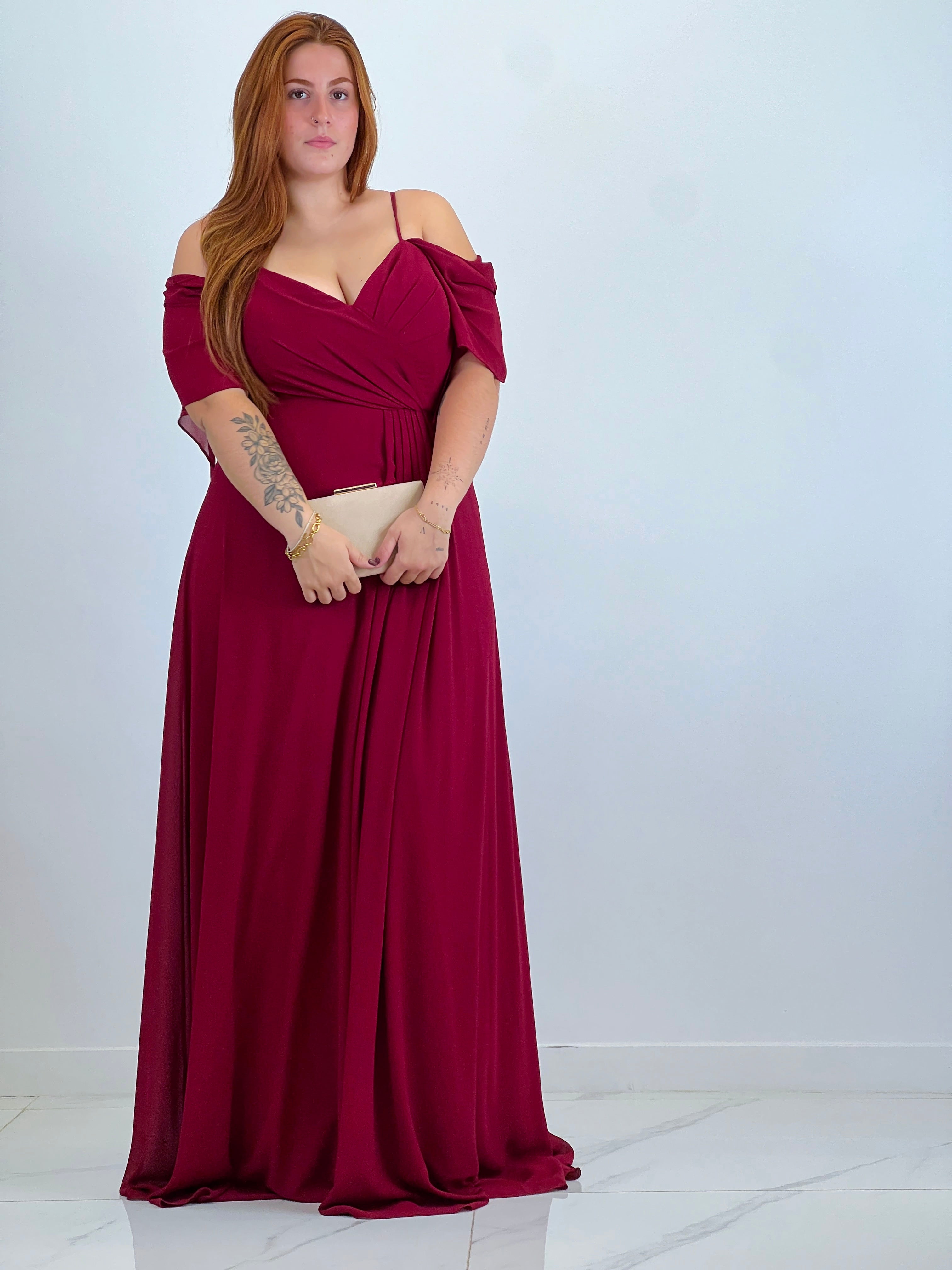 Vestido manga caída Elia