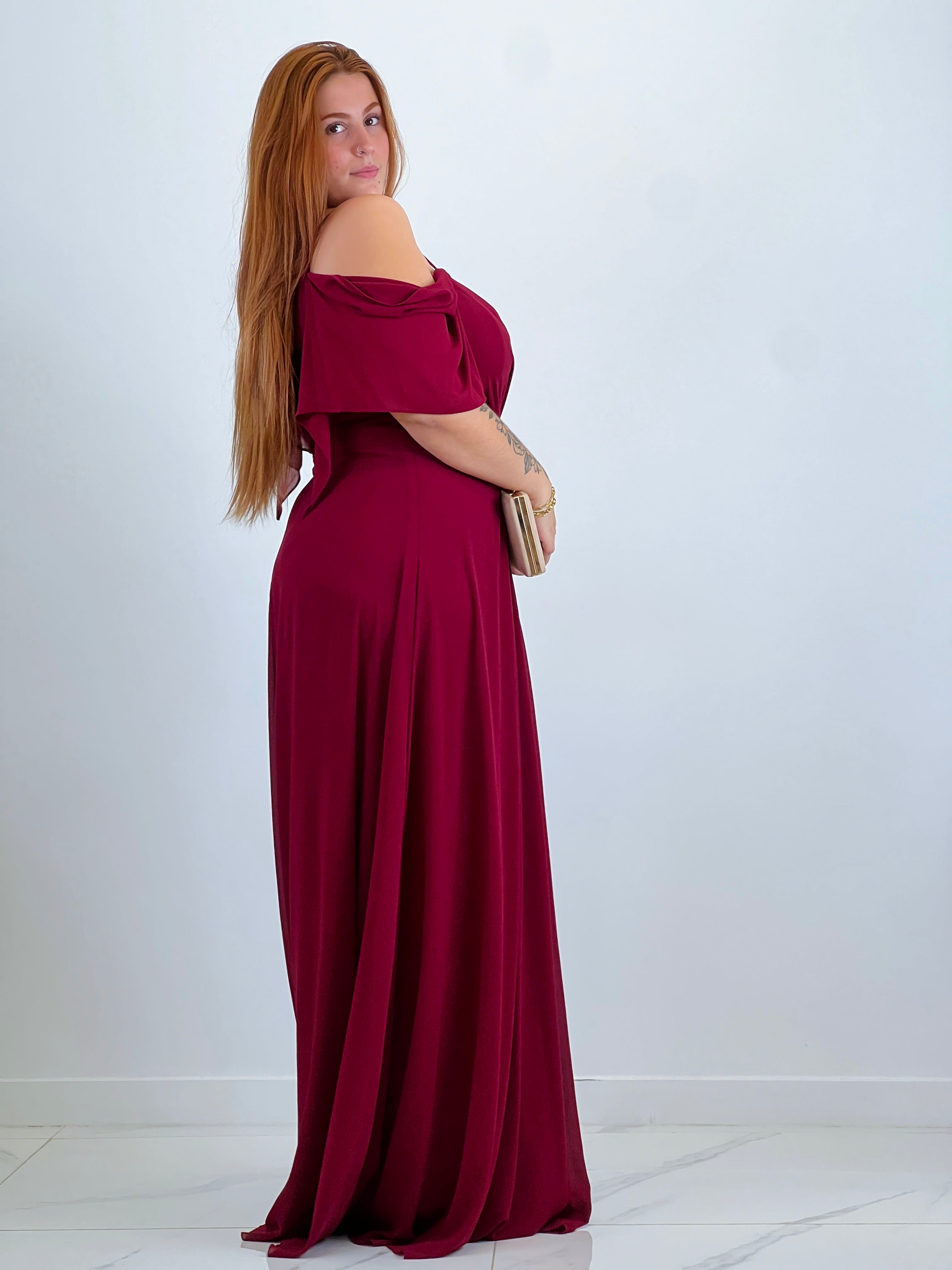 Vestido manga caída Elia