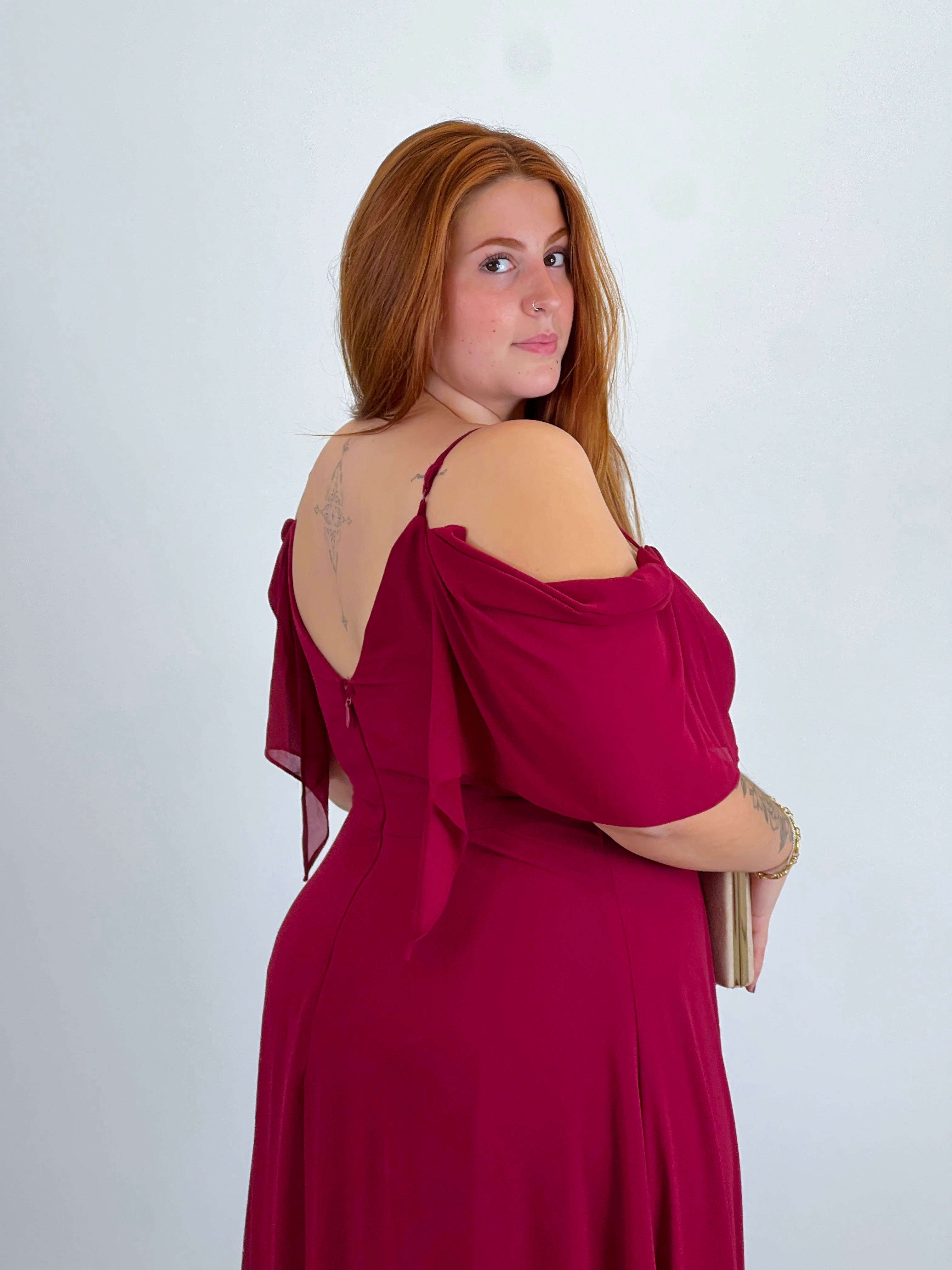 Vestido manga caída Elia