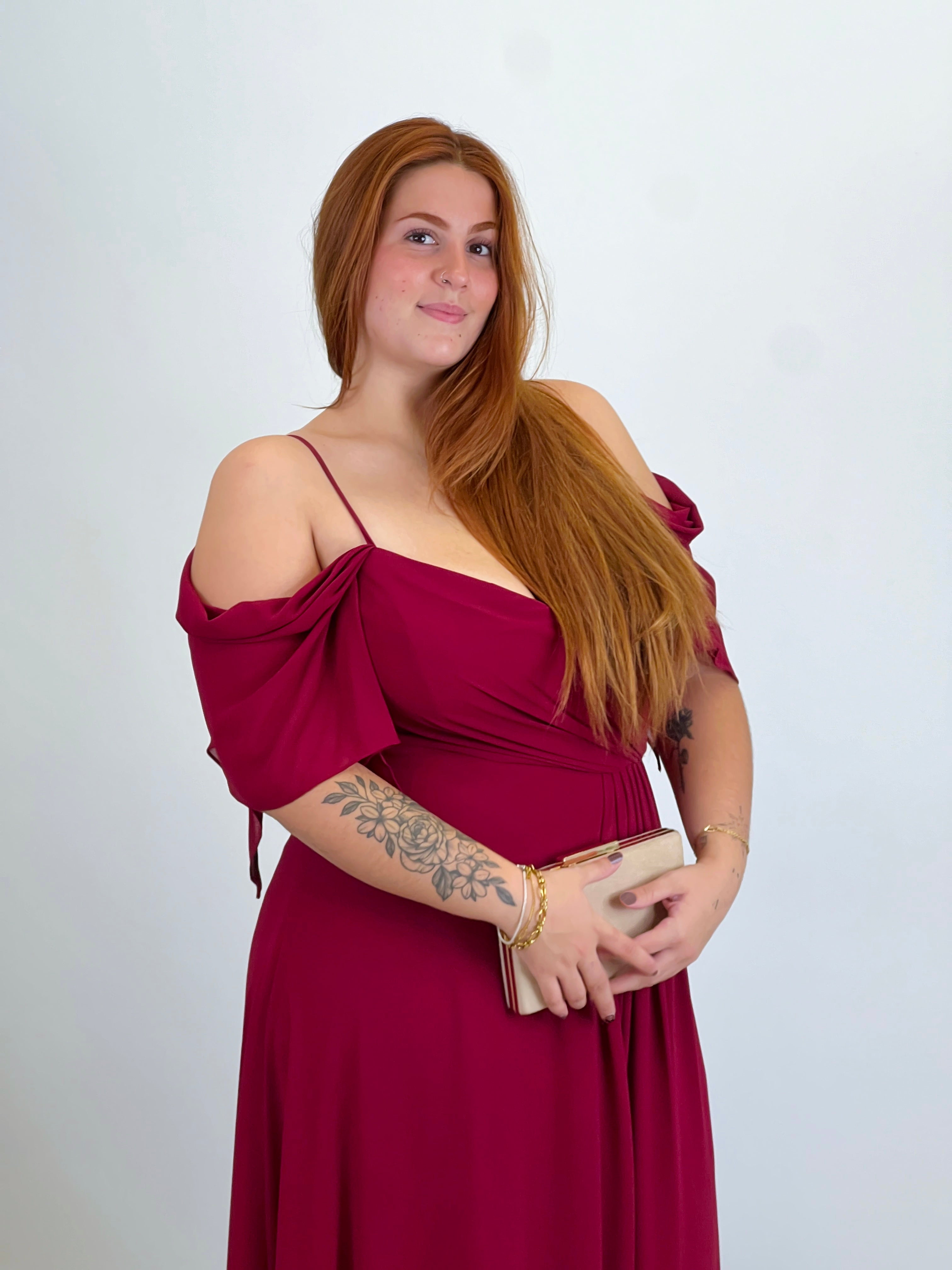 Vestido manga caída Elia