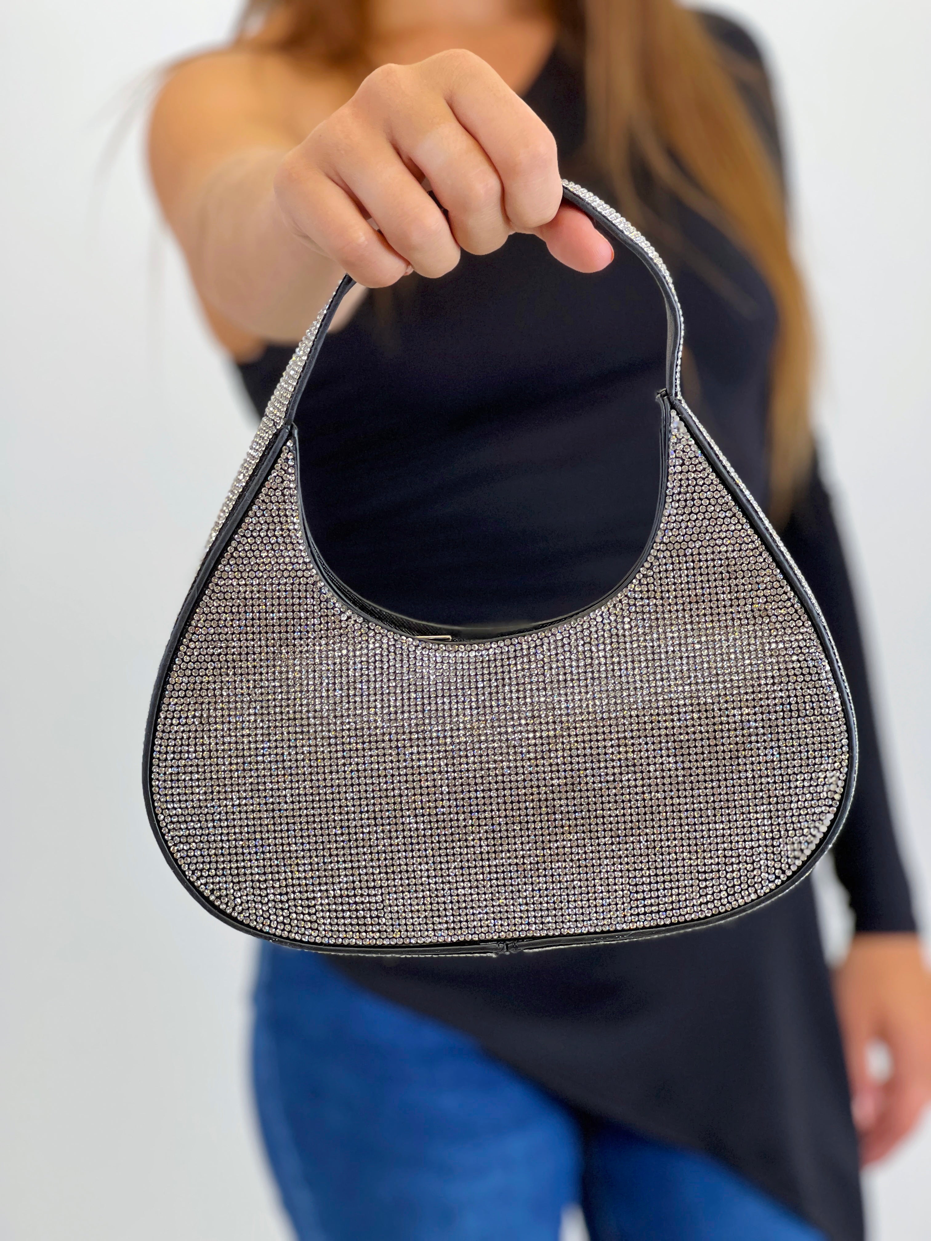 Bolso hobo brillante