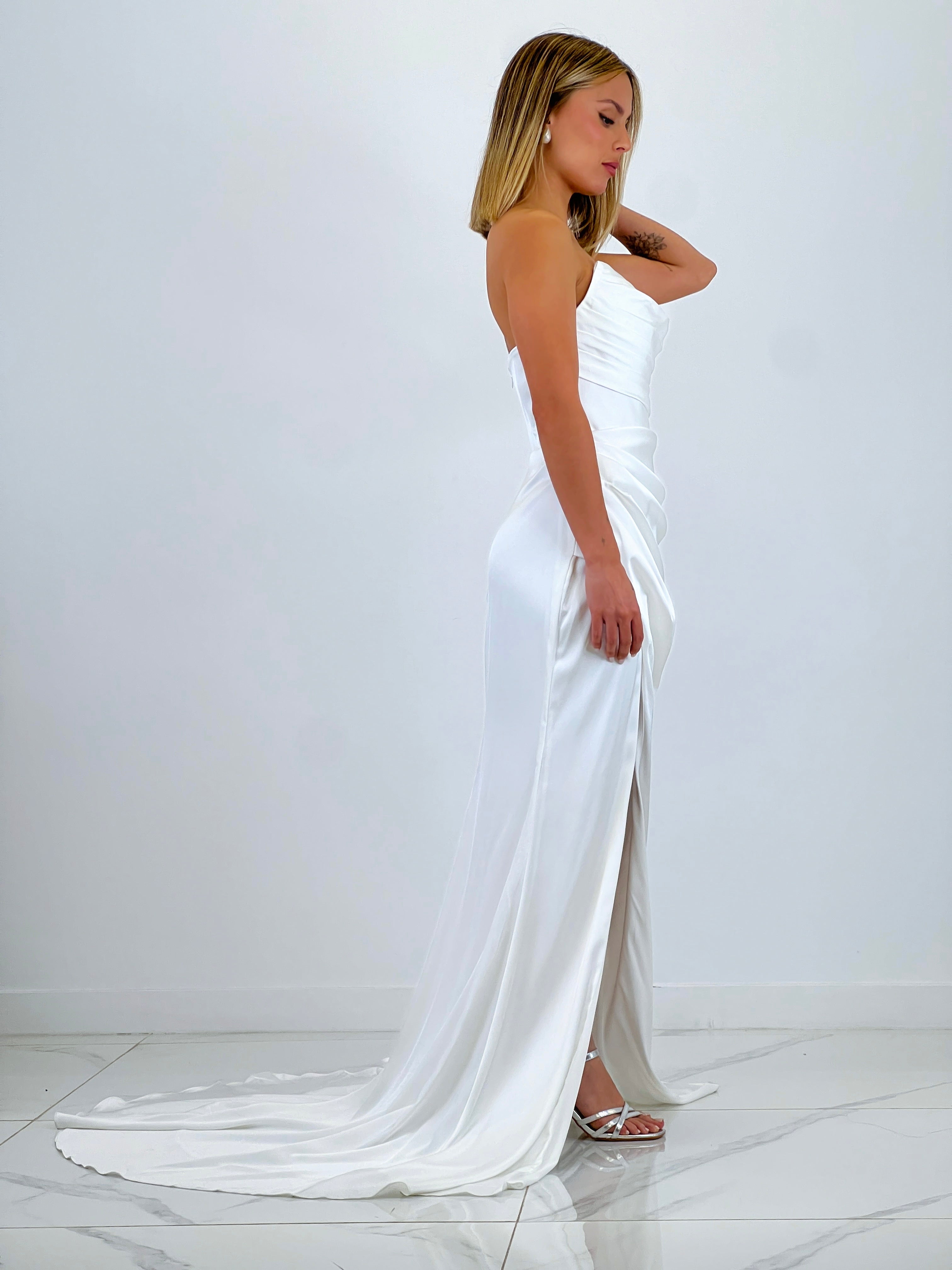 Vestido palabra de honor Celia