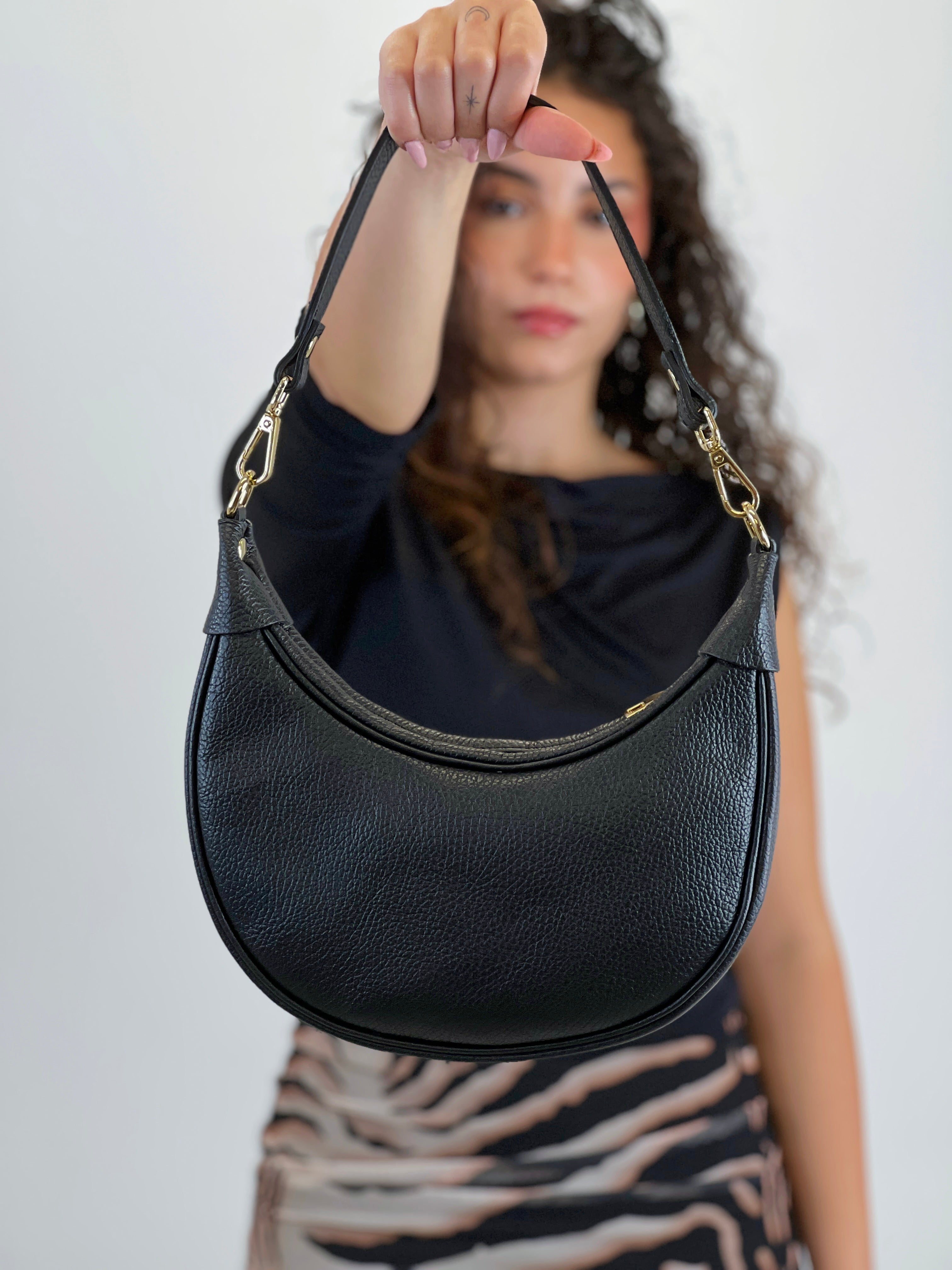 Bolso hobo piel