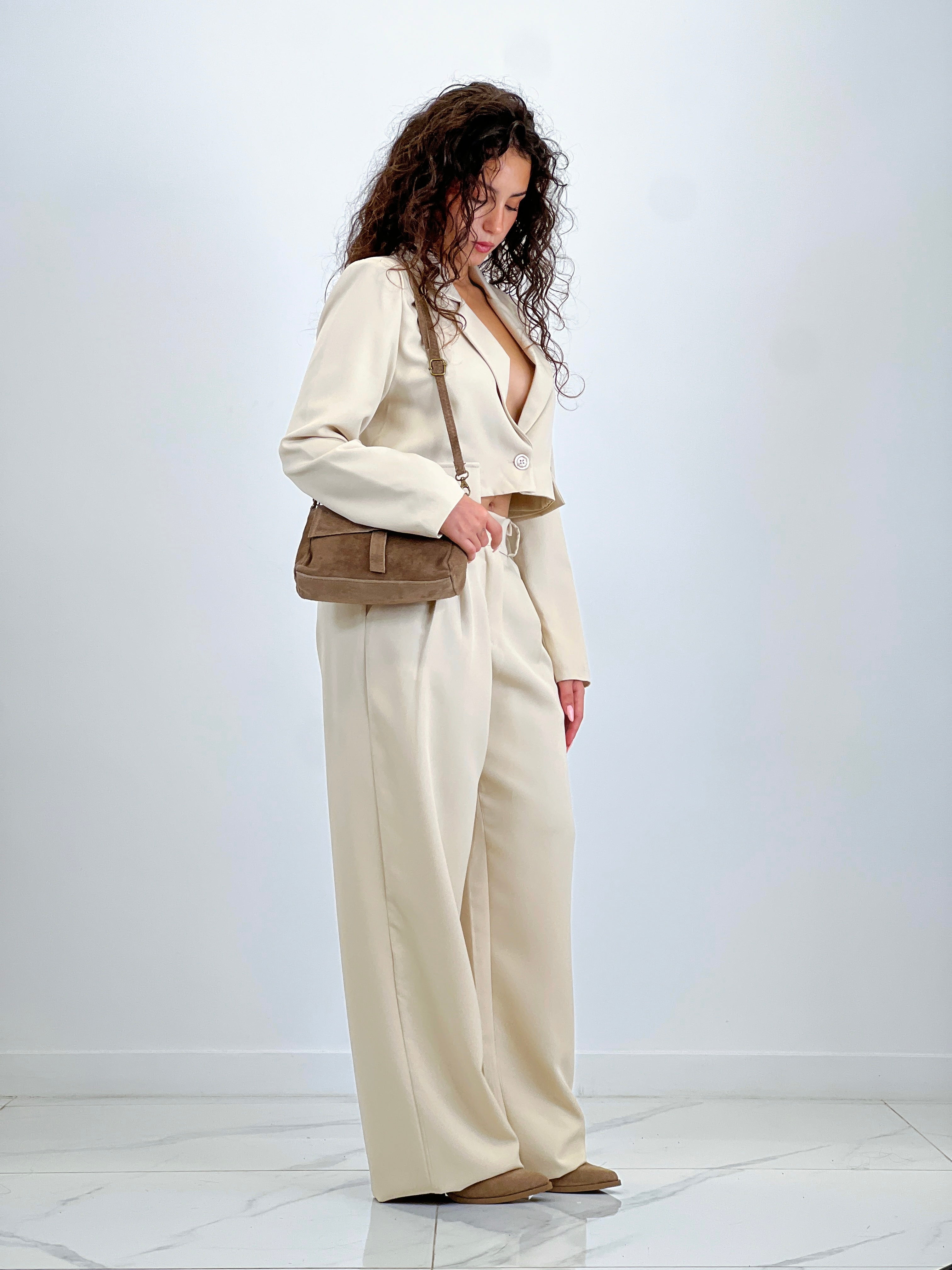 Bolso bandolera ante