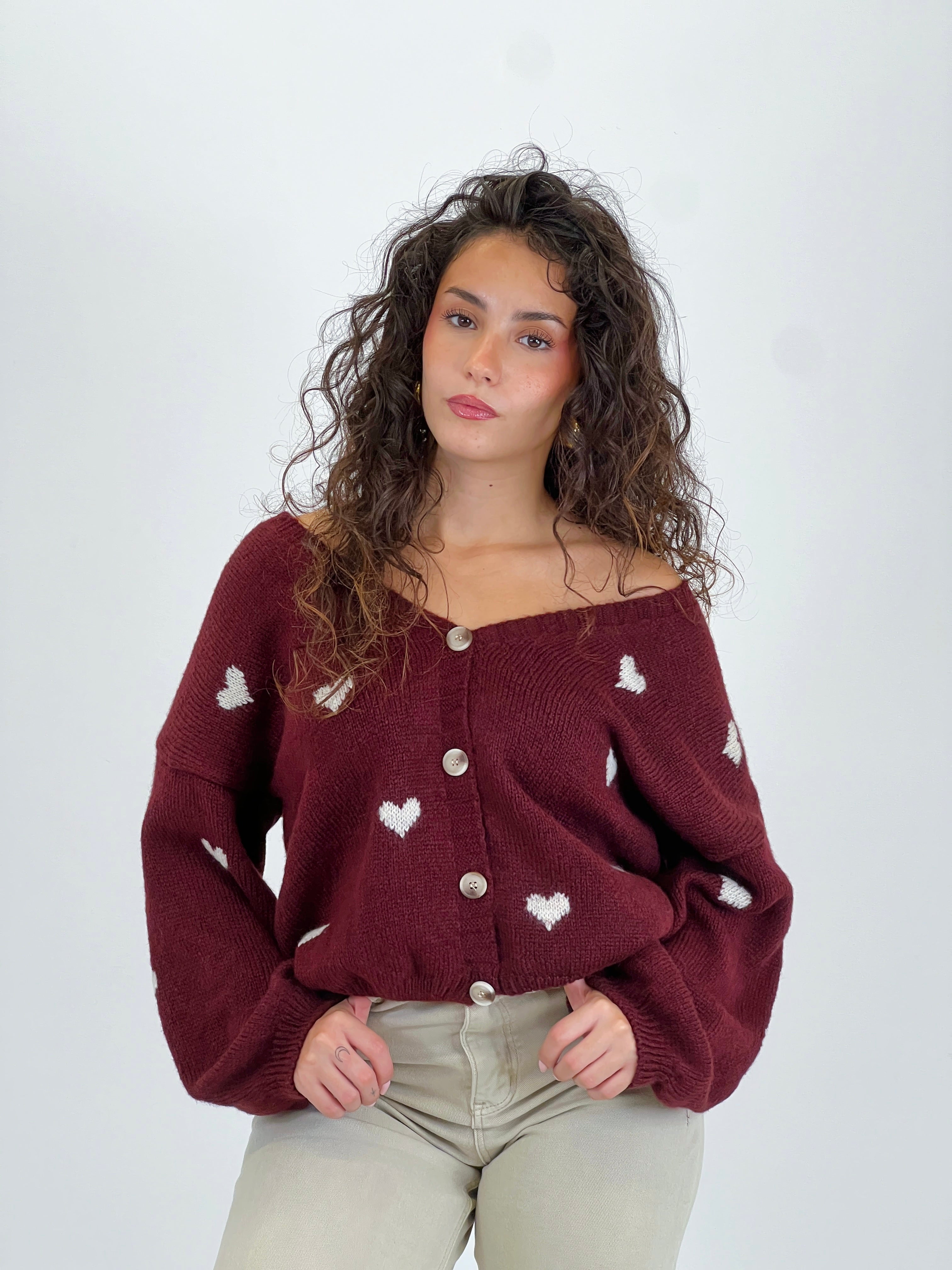 Jersey botones corazones