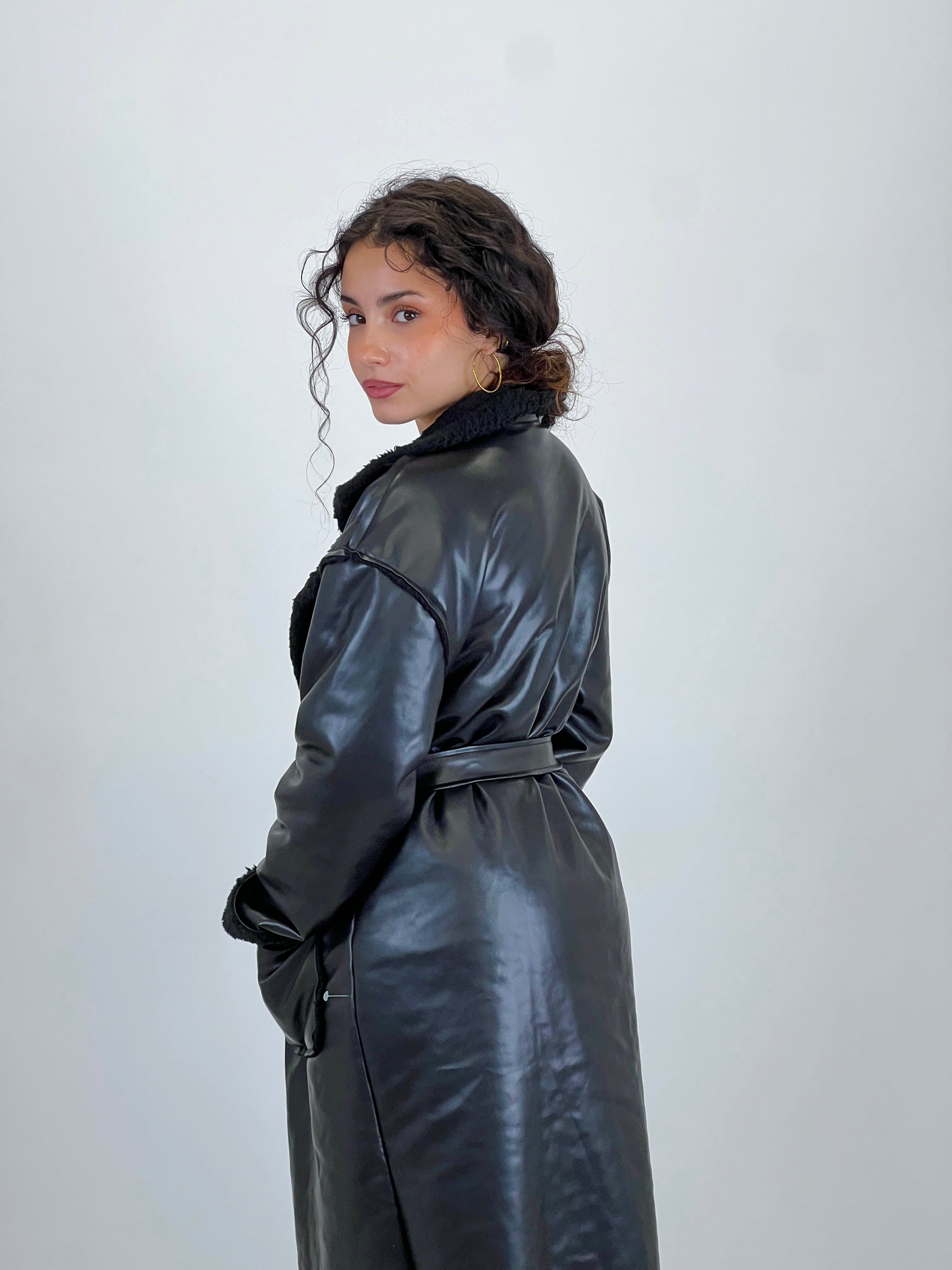 Double-sided belt coat