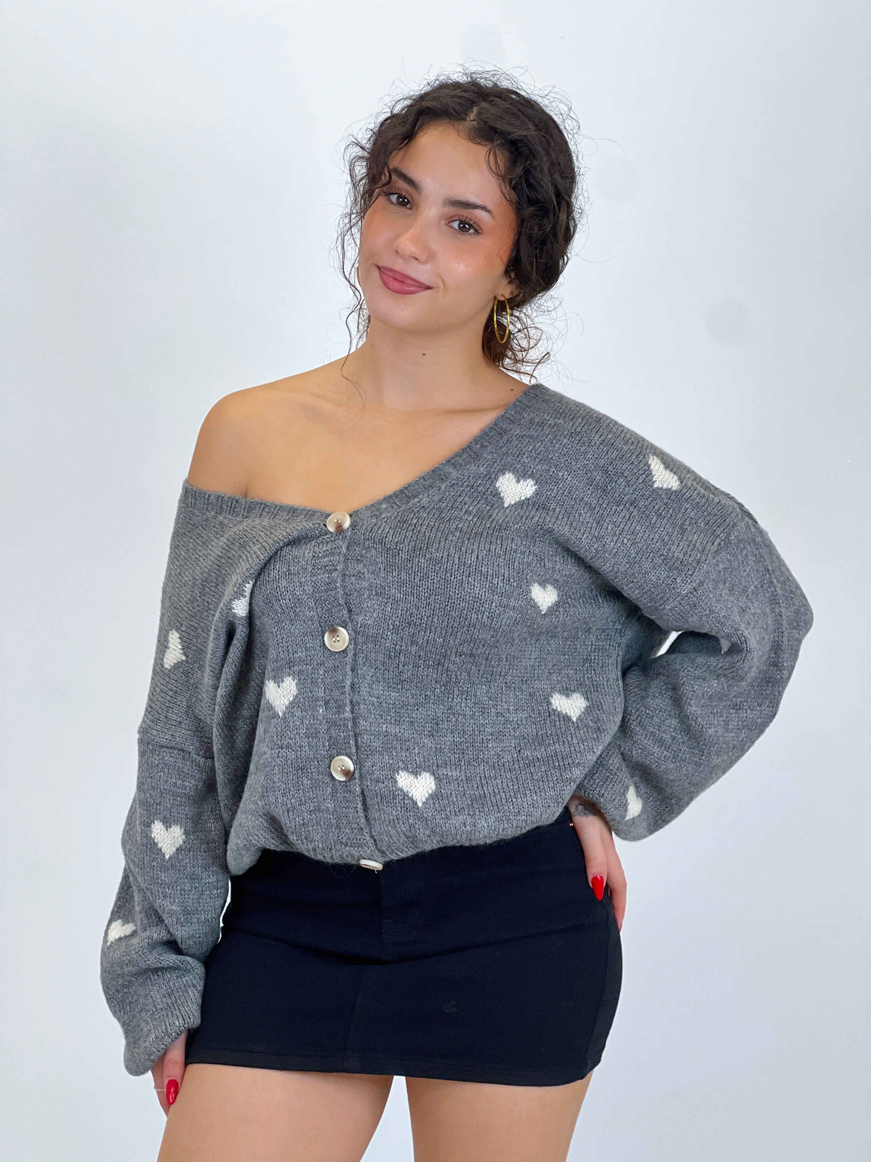 Jersey botones corazones