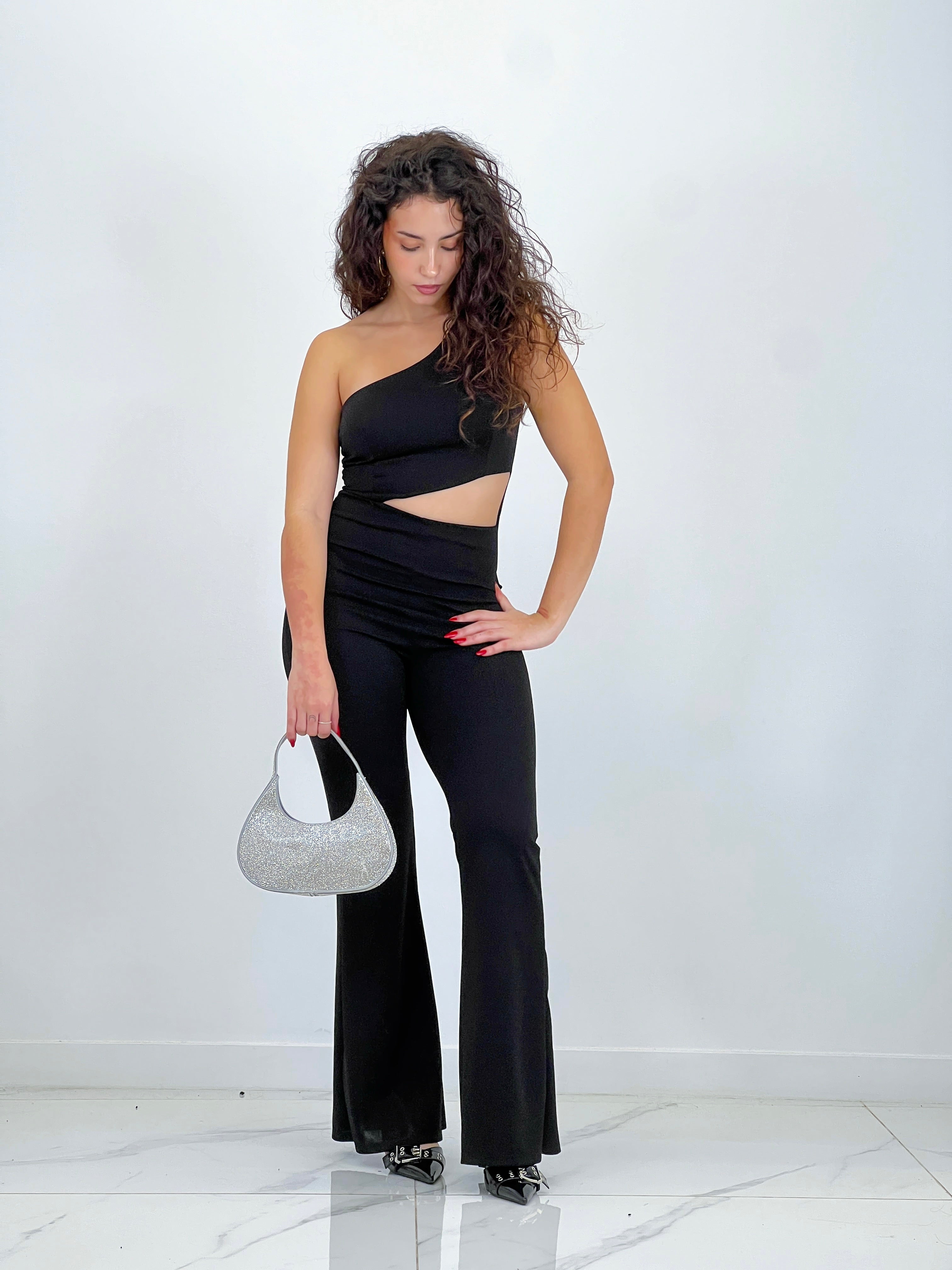 Asymmetrical cut out jumpsuit