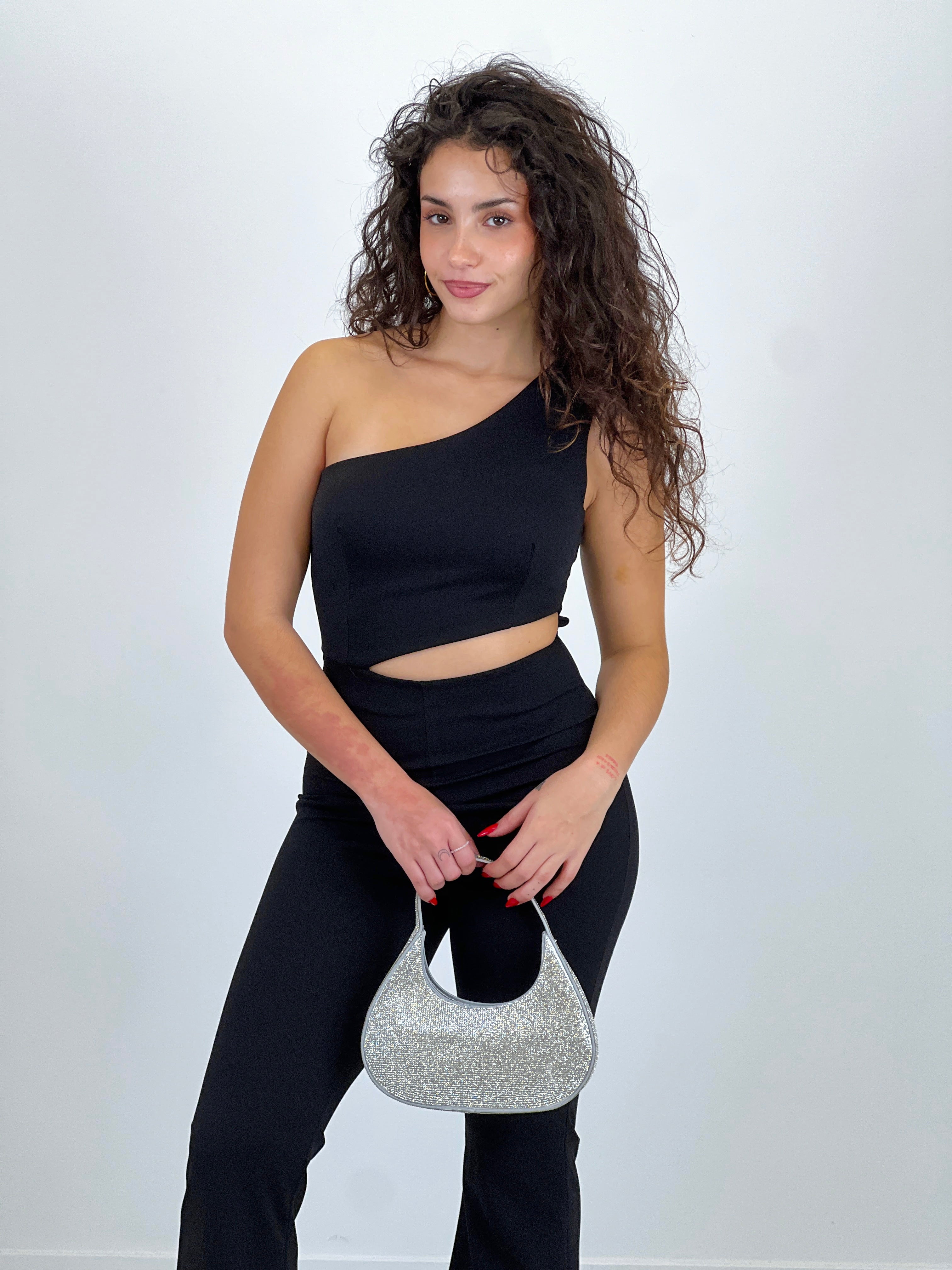 Asymmetrical cut out jumpsuit