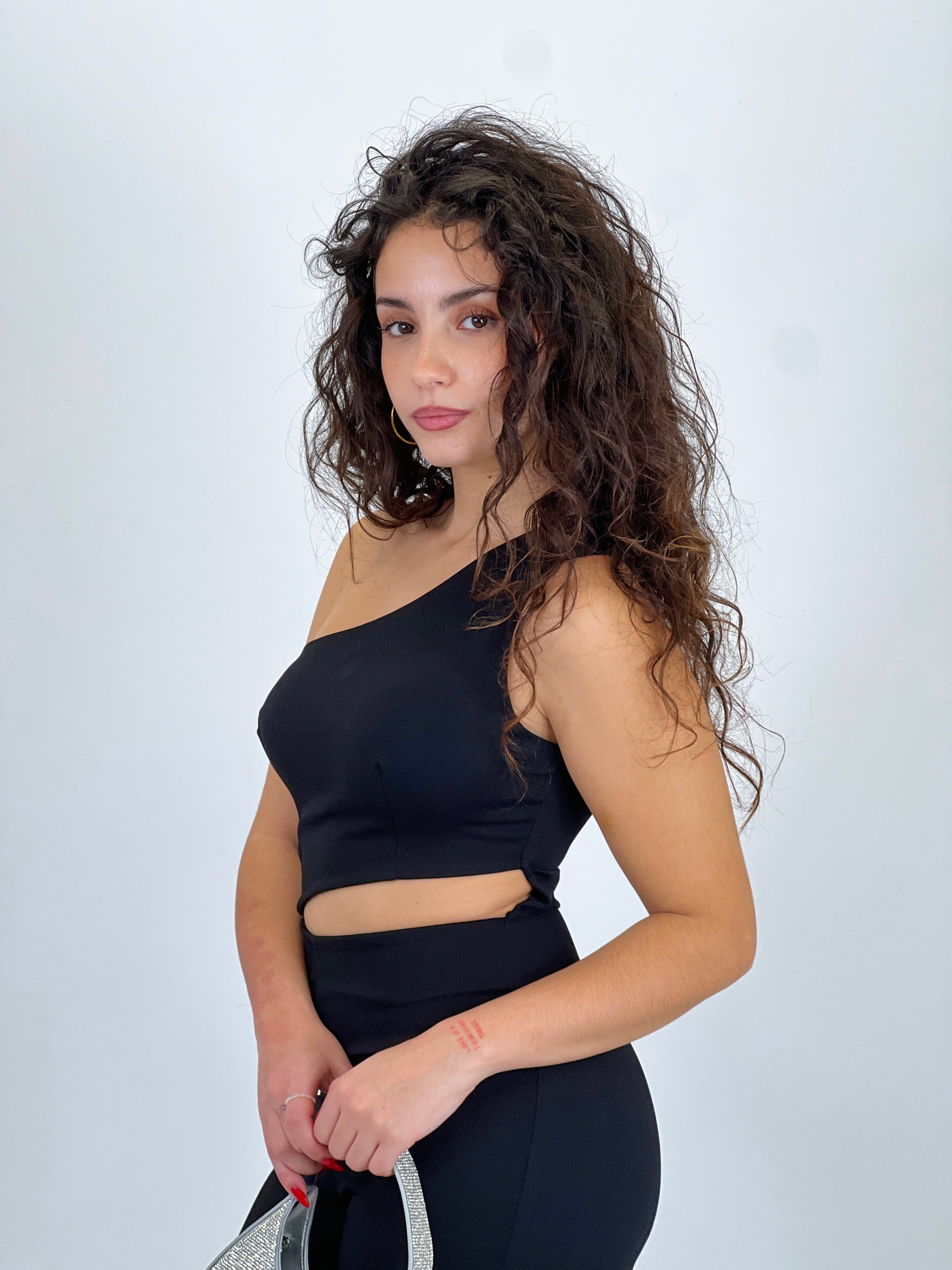 Asymmetrical cut out jumpsuit