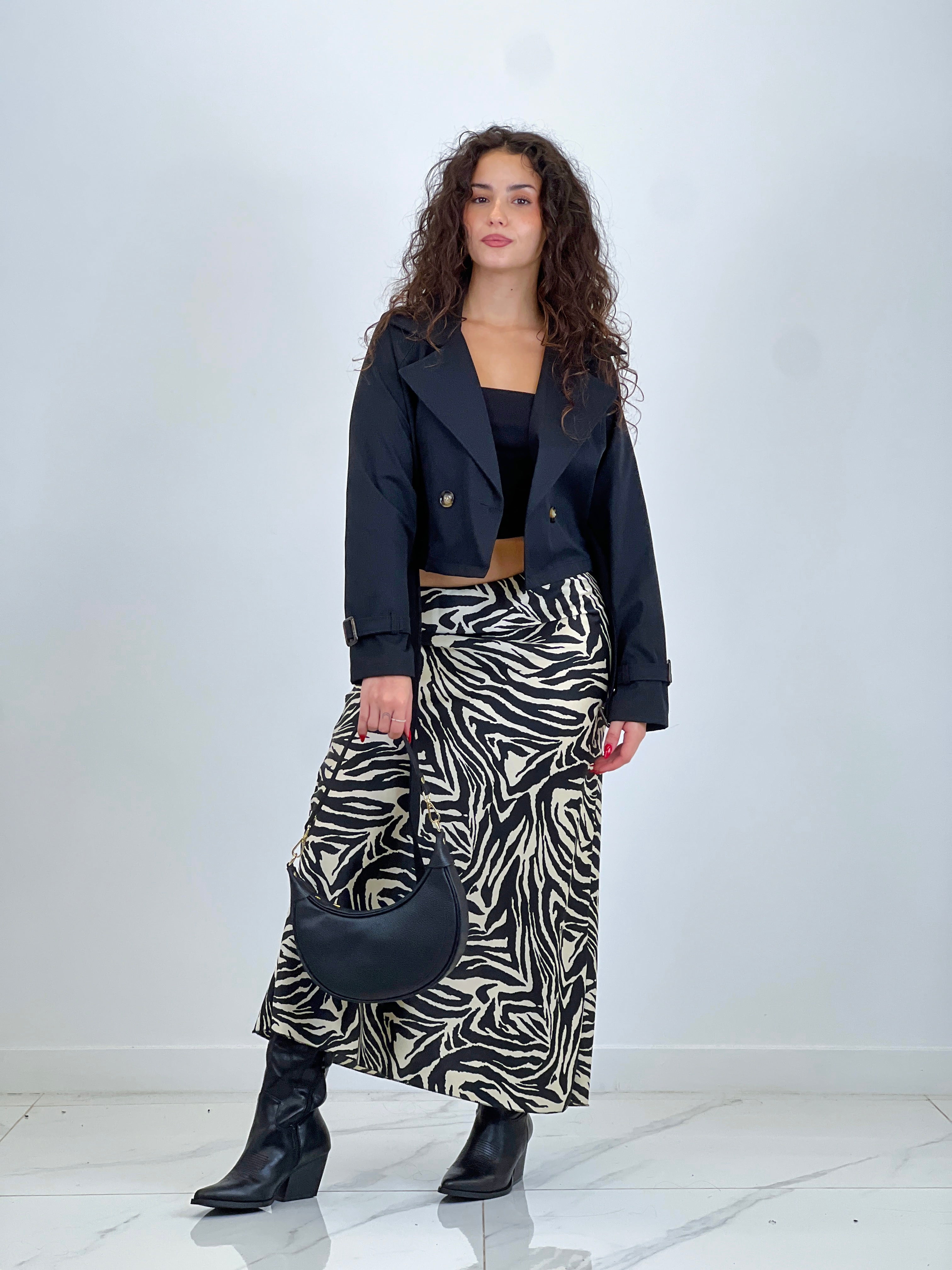 Belted trench jacket