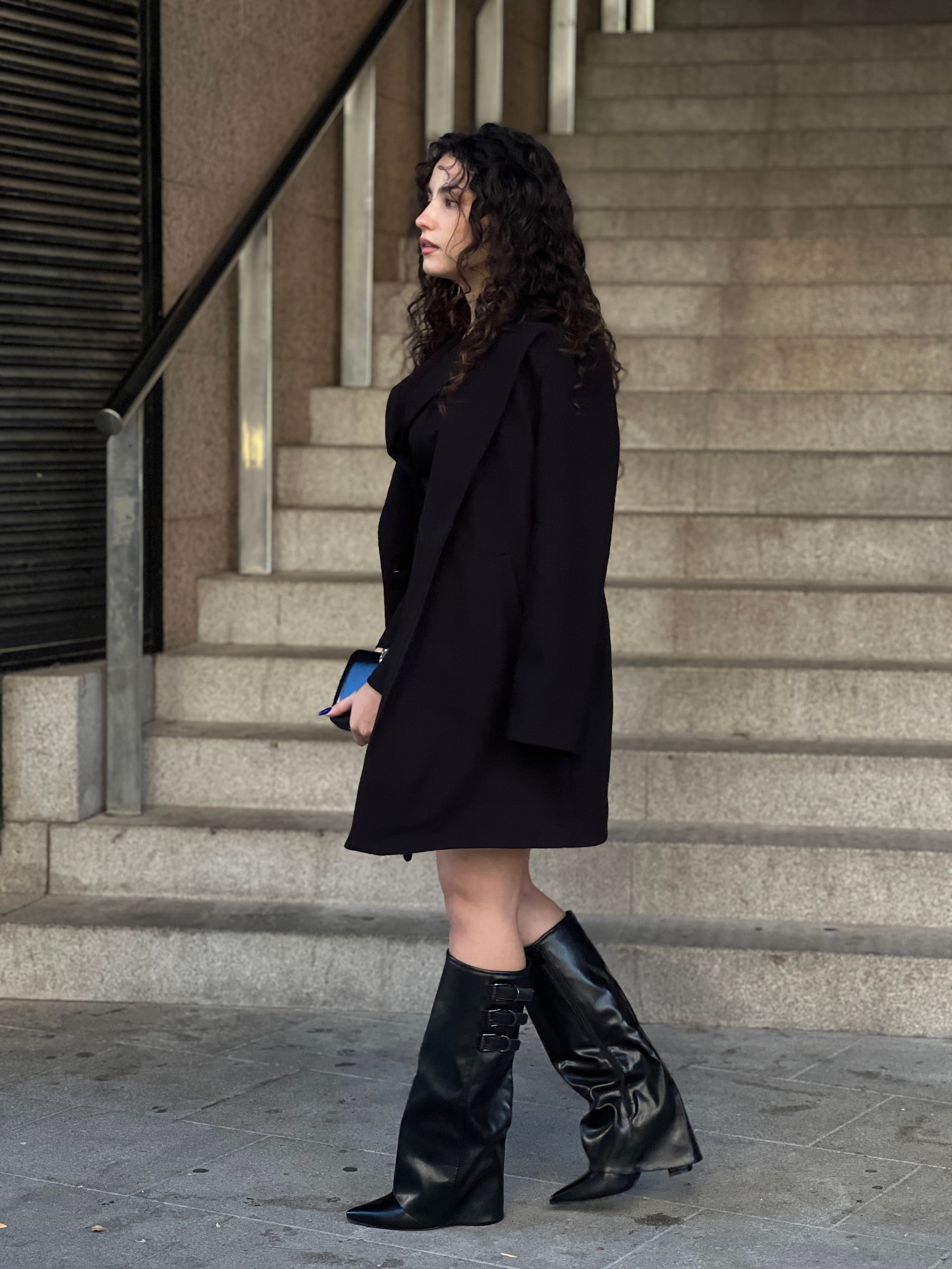 Bota polaina hebillas