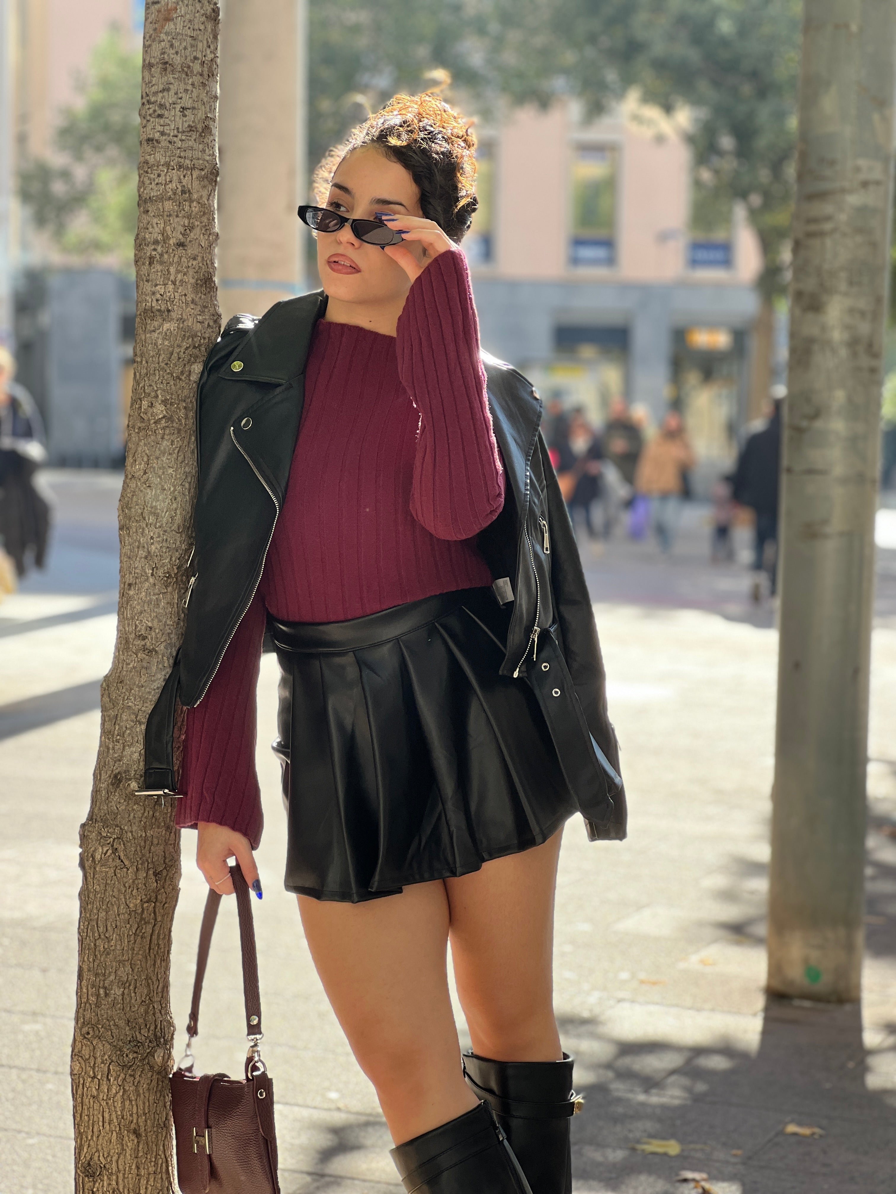 Jersey punto manga acampanada