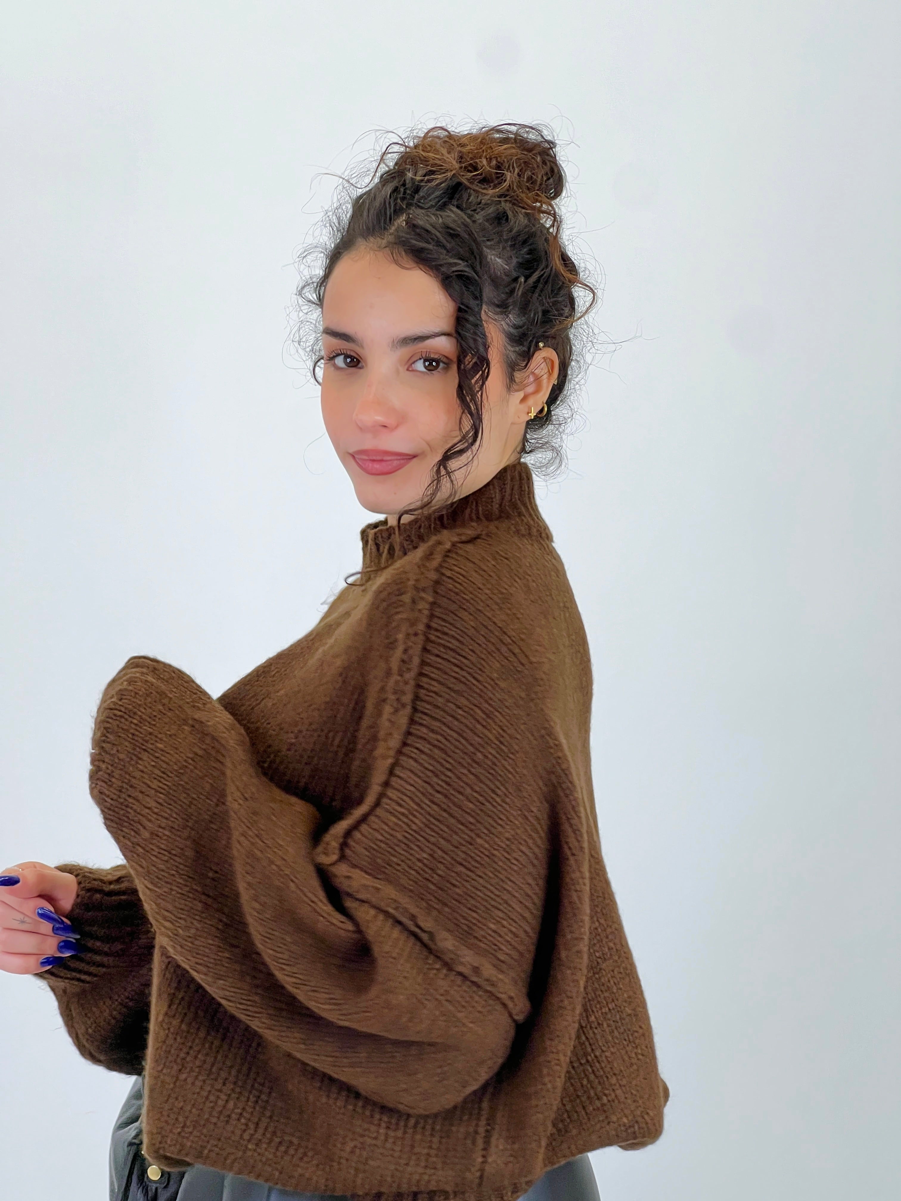 Jersey perkins oversize manga caída