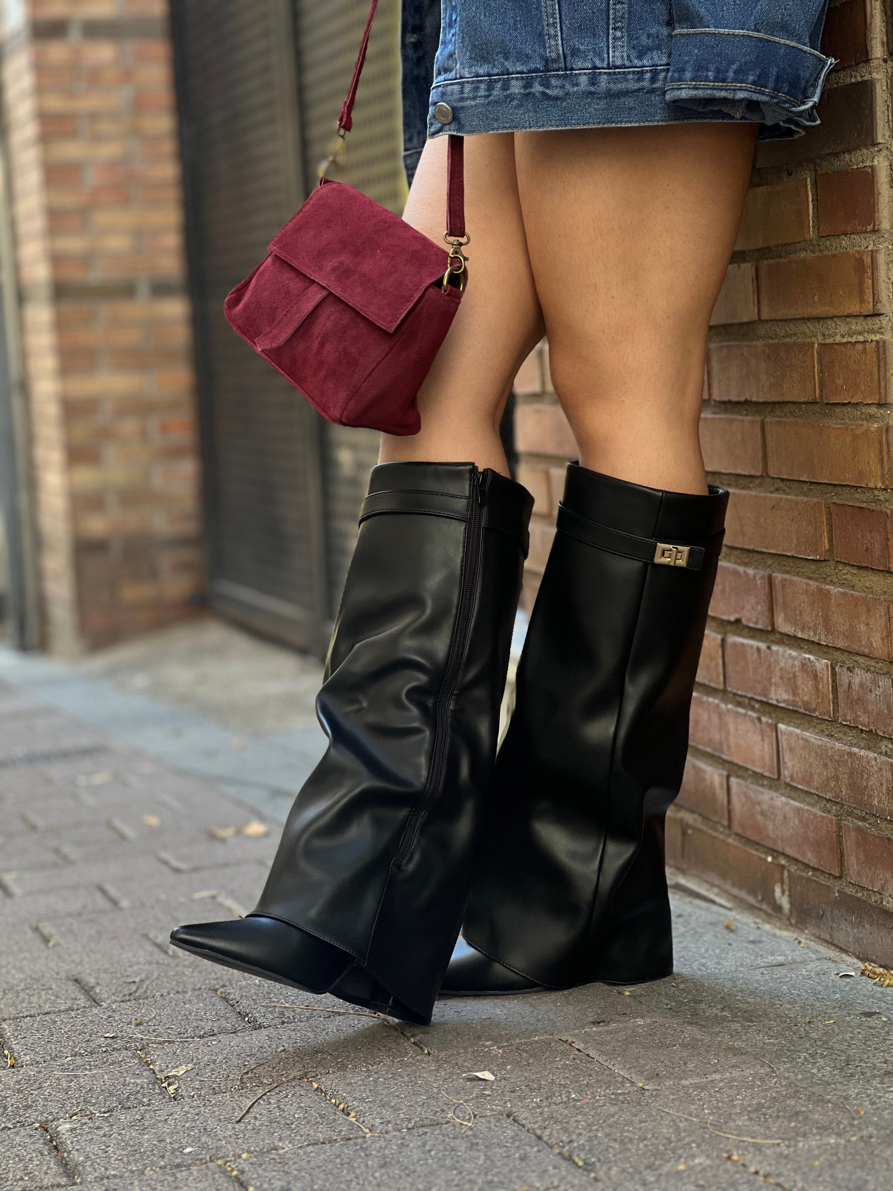 Botas polaina tacón