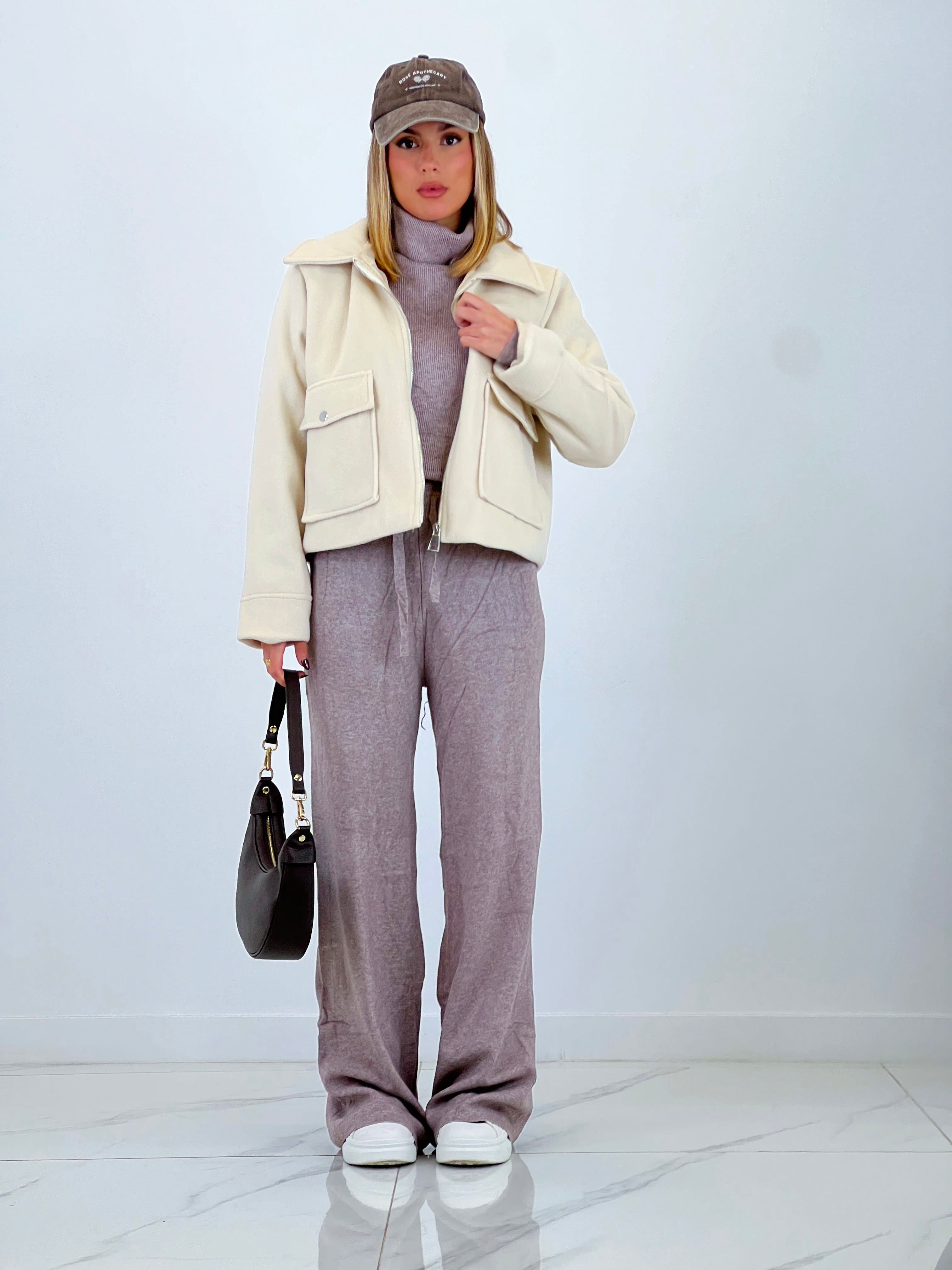 Chaqueta solapa cremallera