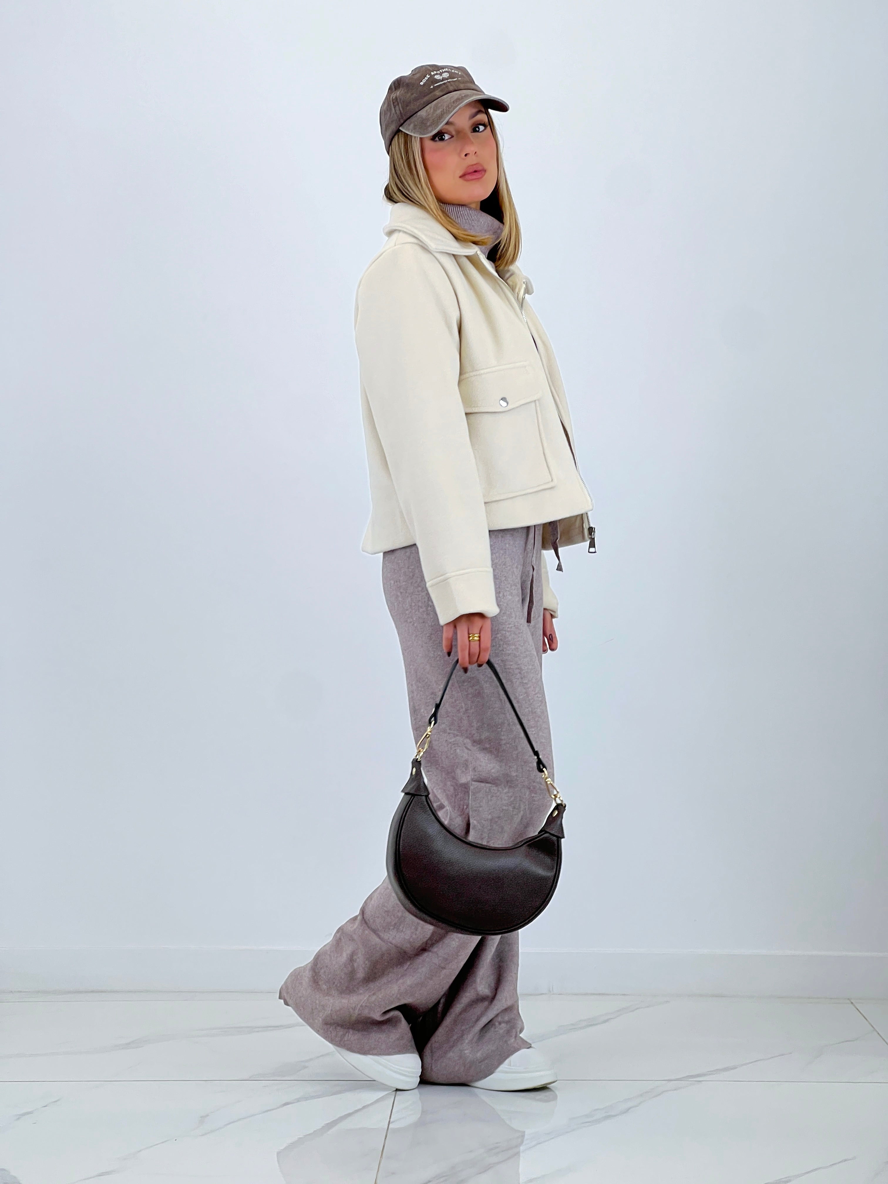 Chaqueta solapa cremallera