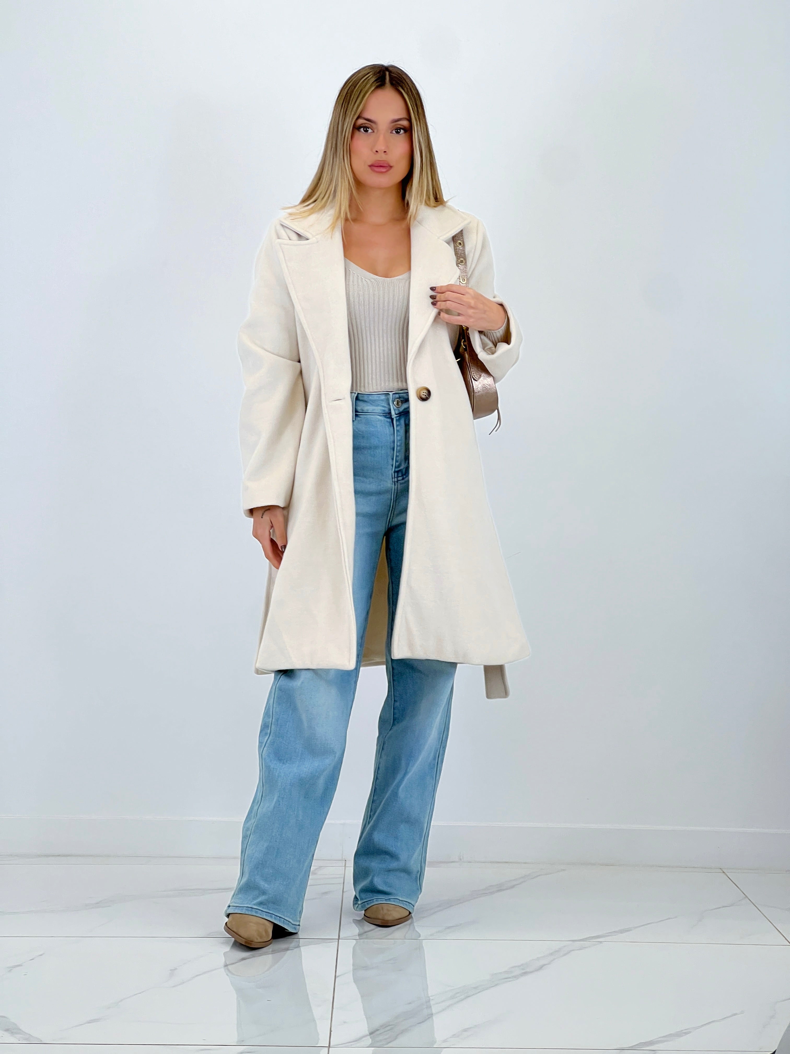 Abrigo cinturón soft